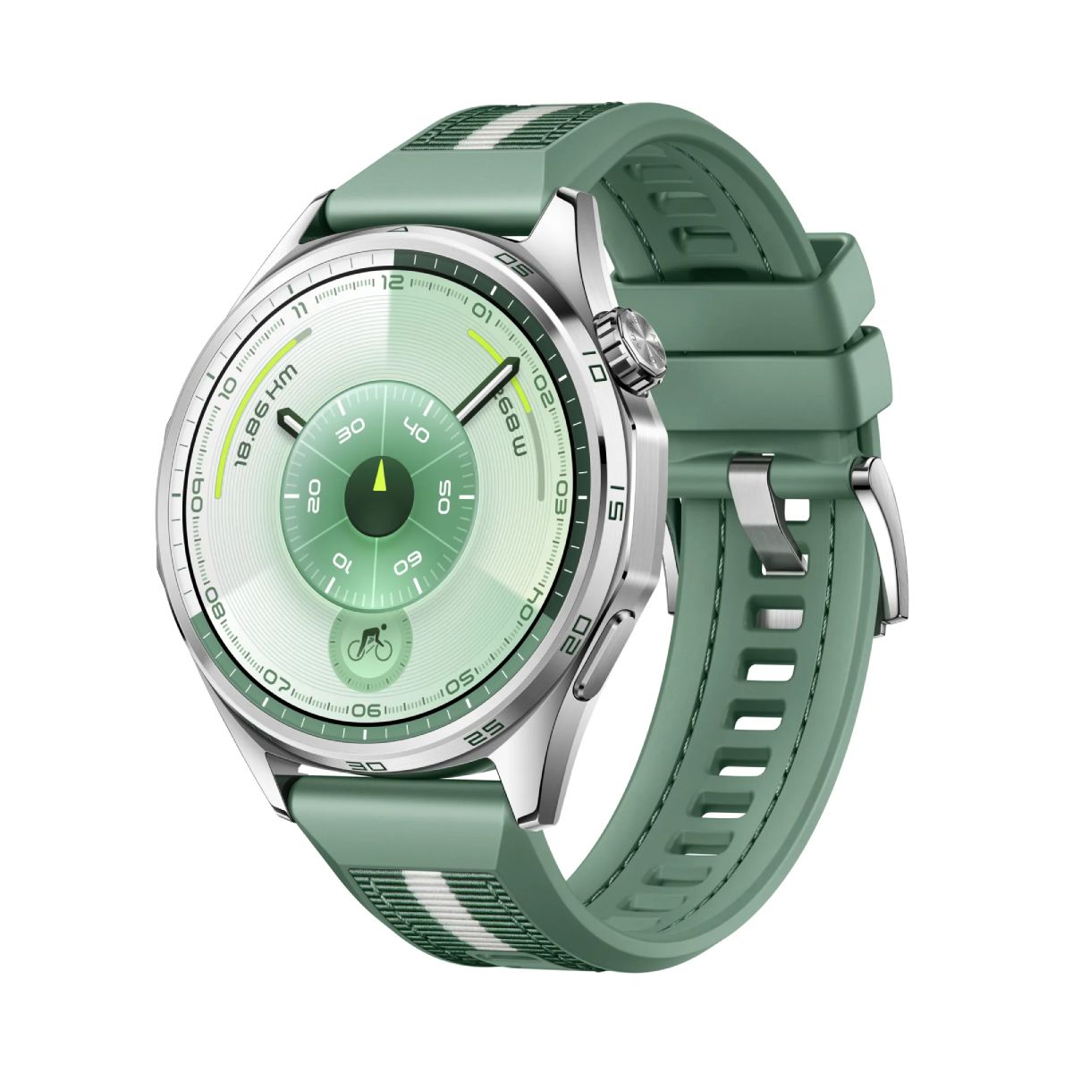 HUAWEI 55020FTV Watch GT 6 Smartwatch 46 mm, Πράσινο Υφασμάτινο Λουράκι | Huawei| Image 2