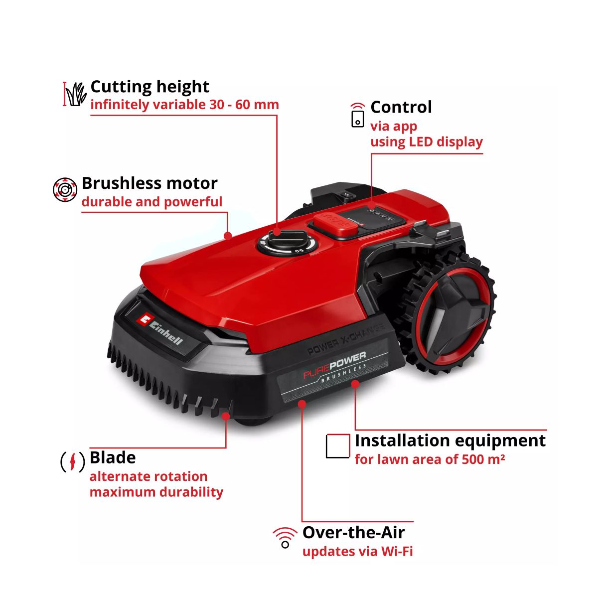 EINHELL FREELEXO 500 Ρομποτική Χλοοκοπτική Μηχανή 18V | Einhell| Image 3