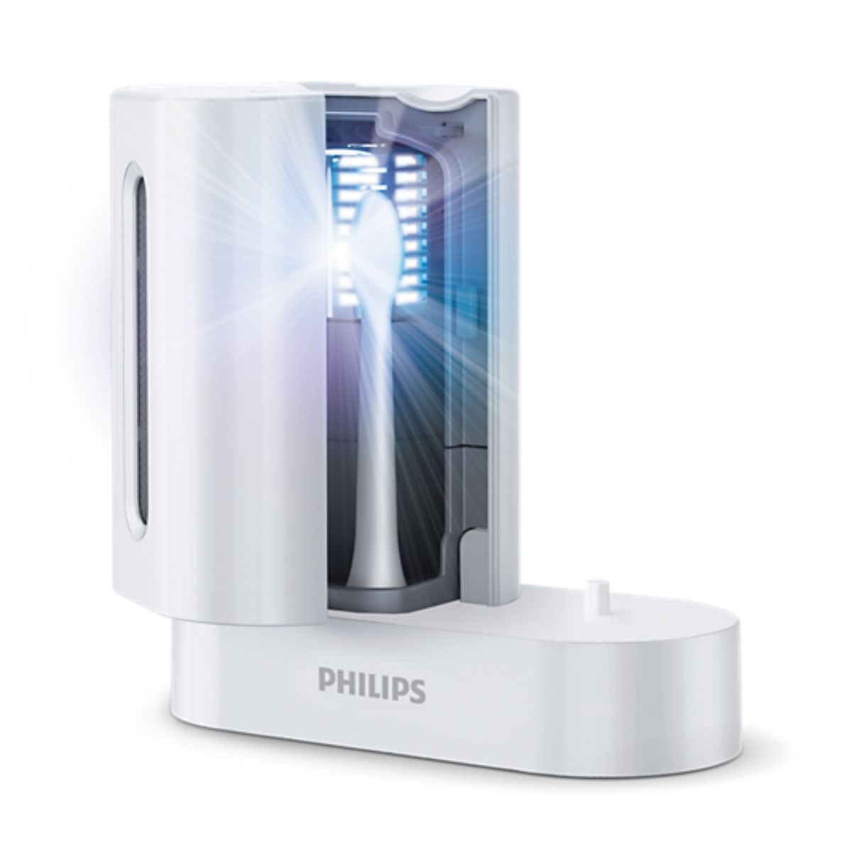 PHILIPS HX6907/01 Αποστειρωτής Κεφαλών Οδοντόβουρτσας με UV, Άσπρο | Philips| Image 1