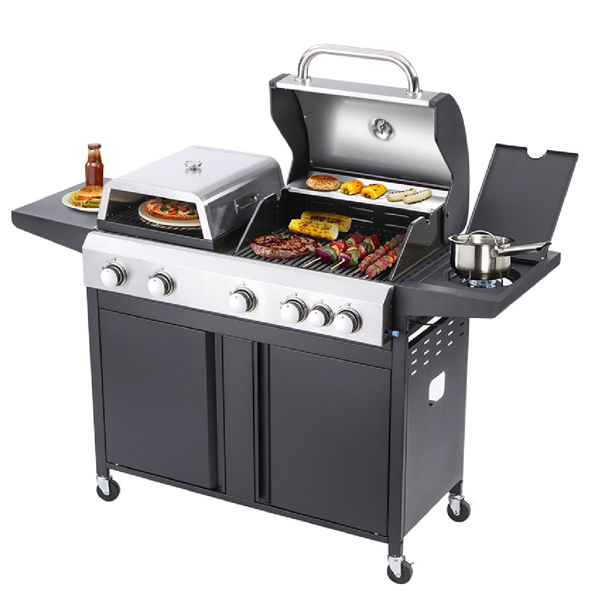BORMANN ELITE BBQ5060 Ψησταριά Υγραερίου Combo 3 σε 1 | Bormann| Image 3