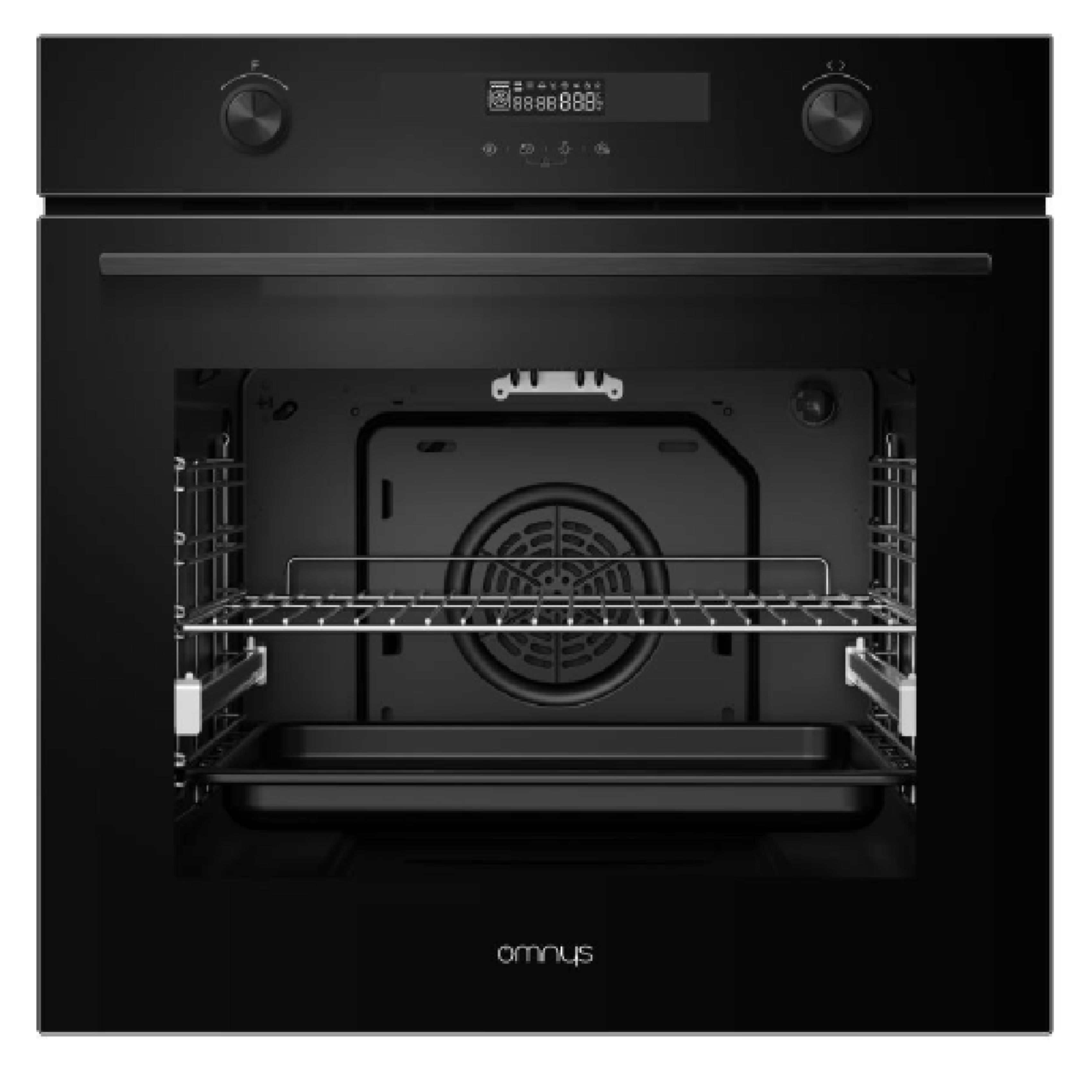 Image of suggested product: OMNYS OV7213DPBL Εντοιχιζόμενος Φούρνος 72Lt, Μαυρο Γυαλί