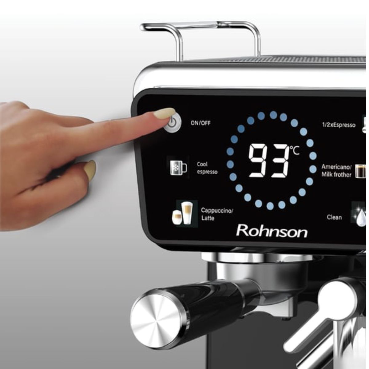ROHNSON R-98082 Barista Dual Hot & Cold Μηχανή Εσπρέσσο, Μαύρο | Rohnson| Image 7