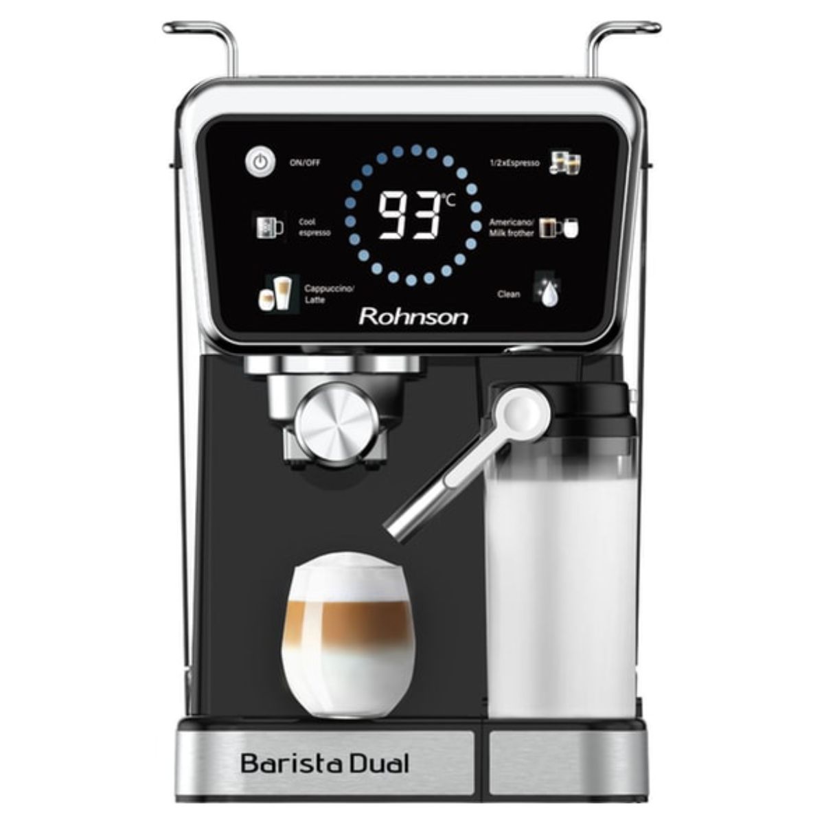 Image of suggested product: ROHNSON R-98082 Barista Dual Hot & Cold Μηχανή Εσπρέσσο, Μαύρο