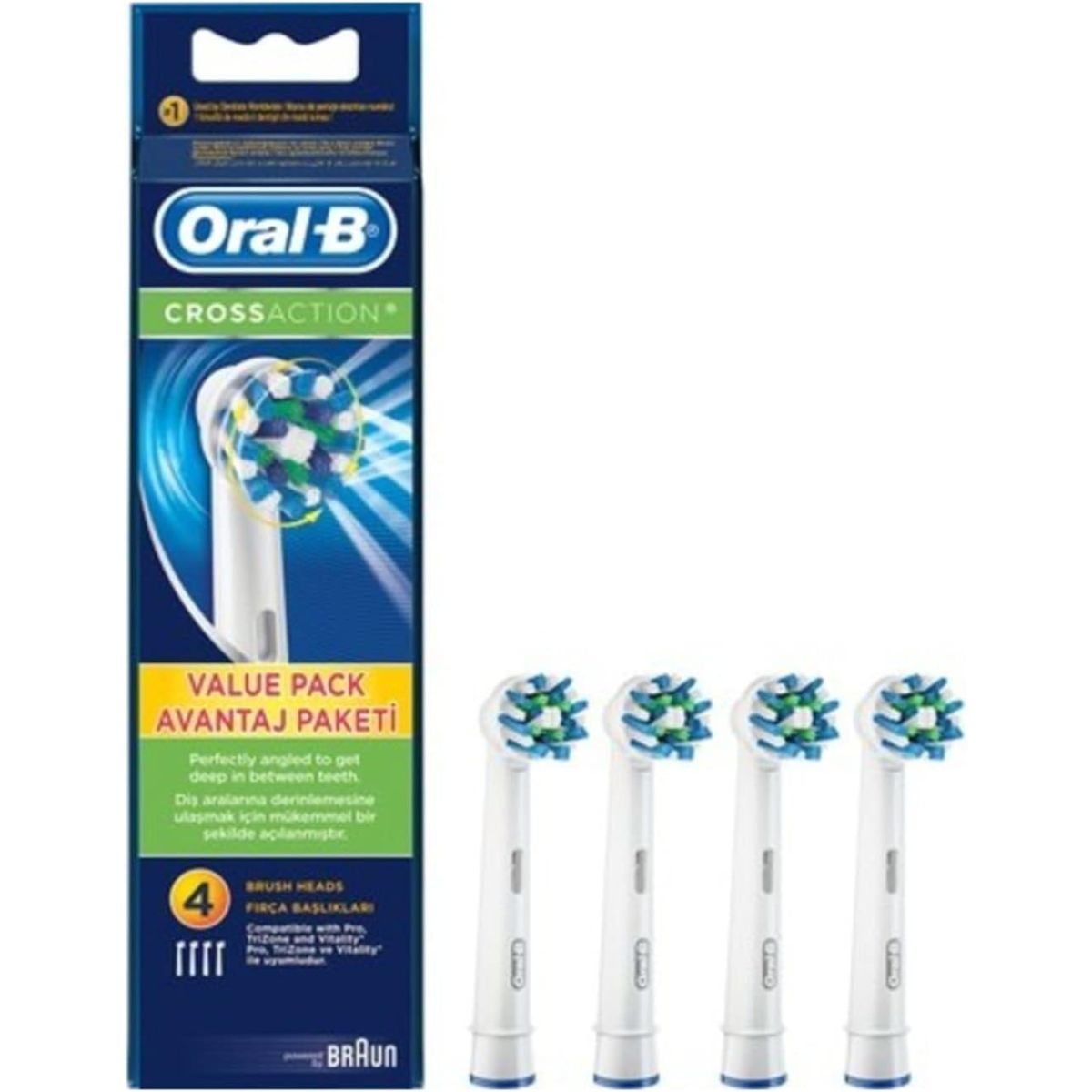 Image of suggested product: BRAUN Oral-B EB50 Ανταλλακτικές Κεφαλές Ηλεκτρικής Οδοντόβουρτσας, 4 τεμάχια 