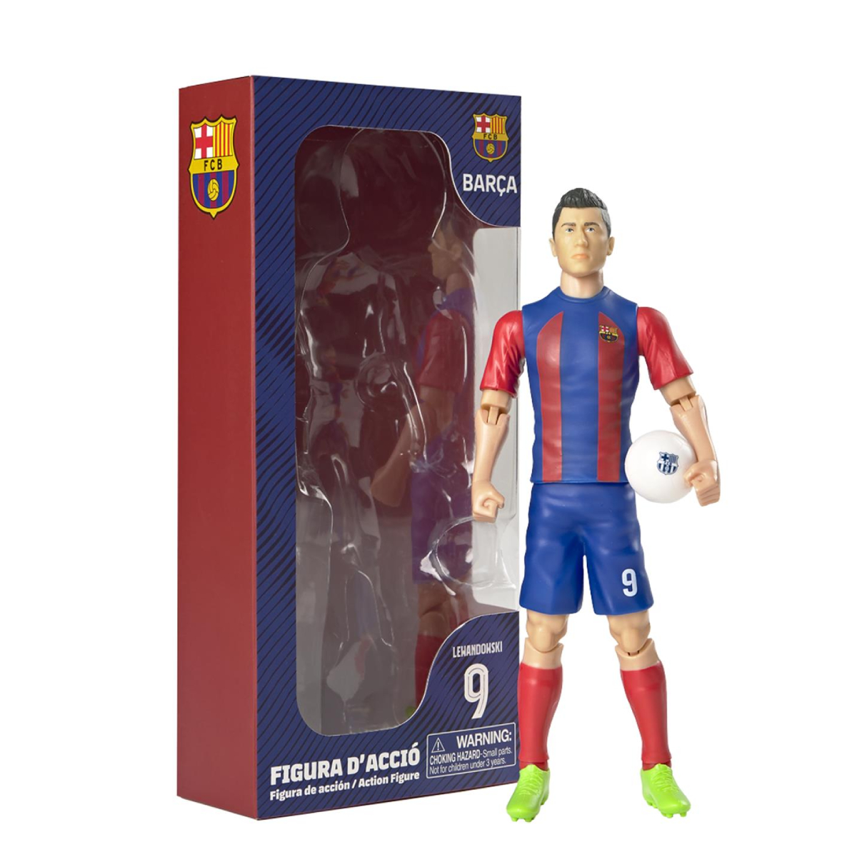 BANBO TOYS Φιγούρα Ποδοσφαίρου Fc Barcelona Robert Lewandowski, 20cm | Banbo-toys| Image 1