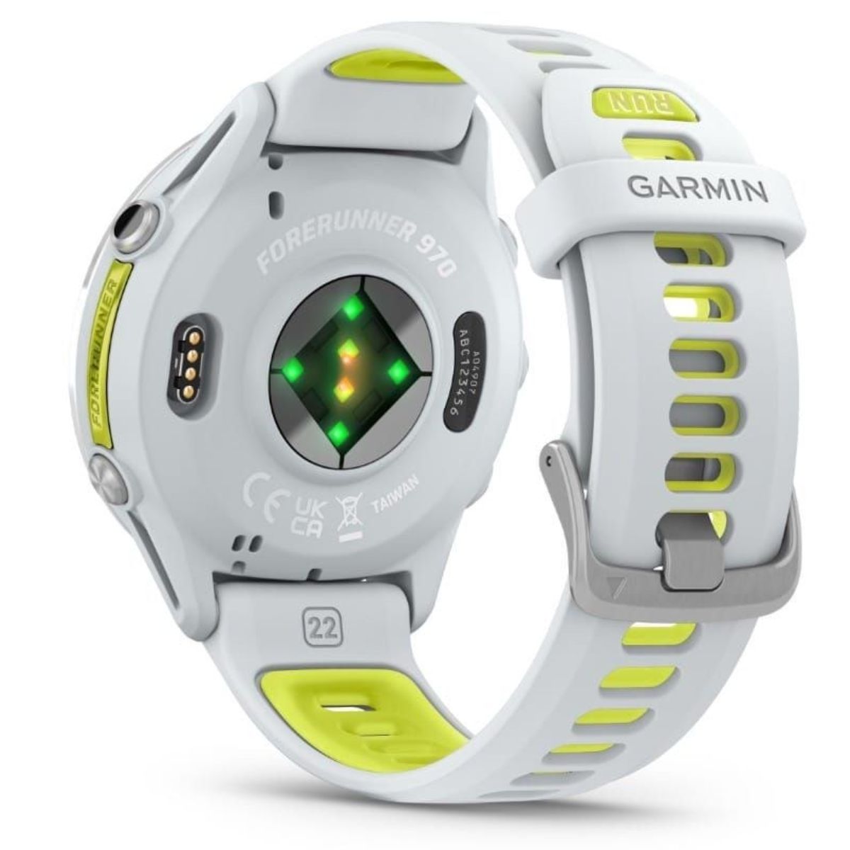 GARMIN 010-02969-11 Forerunner 970 Music Smartwatch, Άσπρο με Whitestone/Διάφανο Amp Yellow Λουράκι | Garmin| Image 2