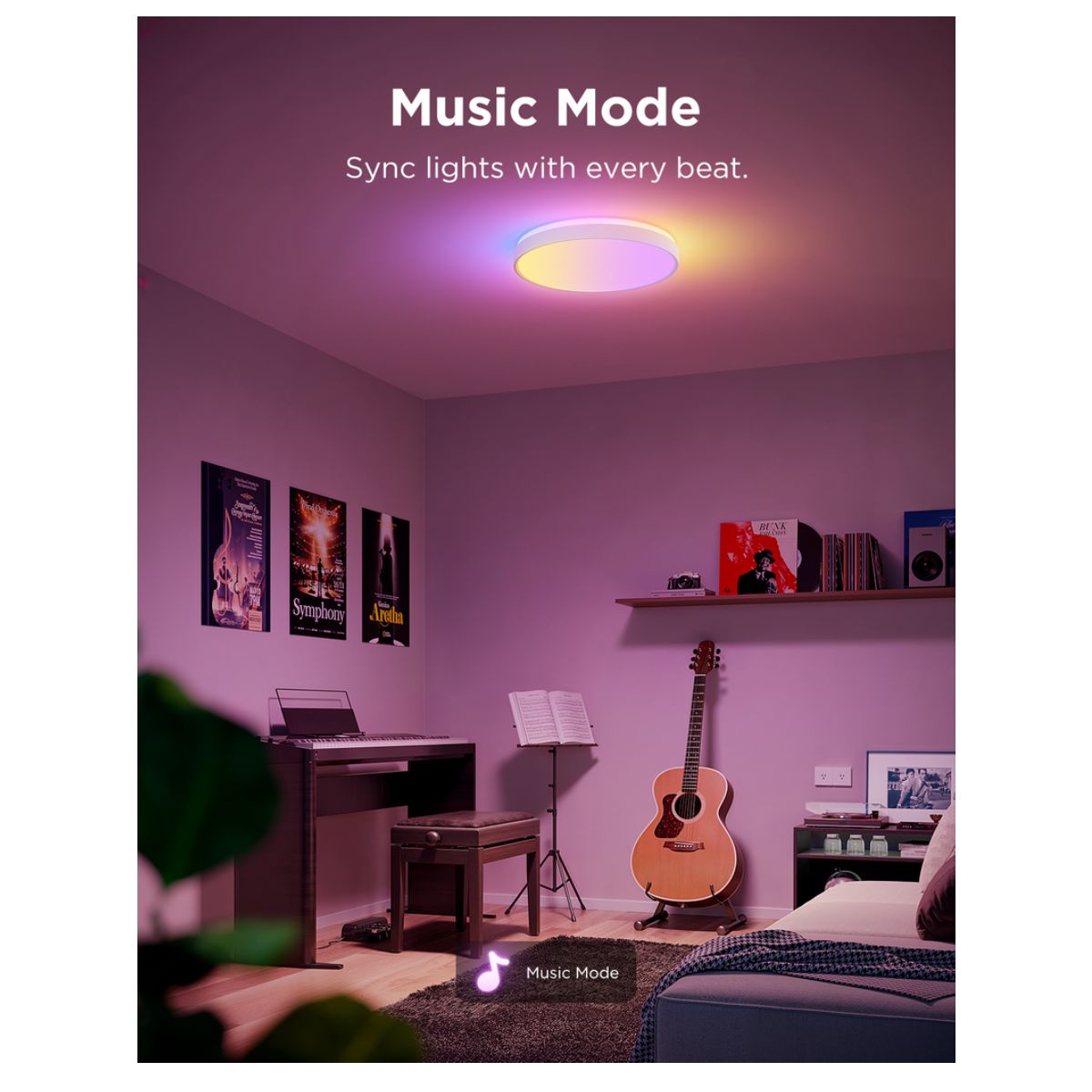 GOVEE H60A6 Pro Smart LED Ceiling Light, Colourful  | Govee| Image 4
