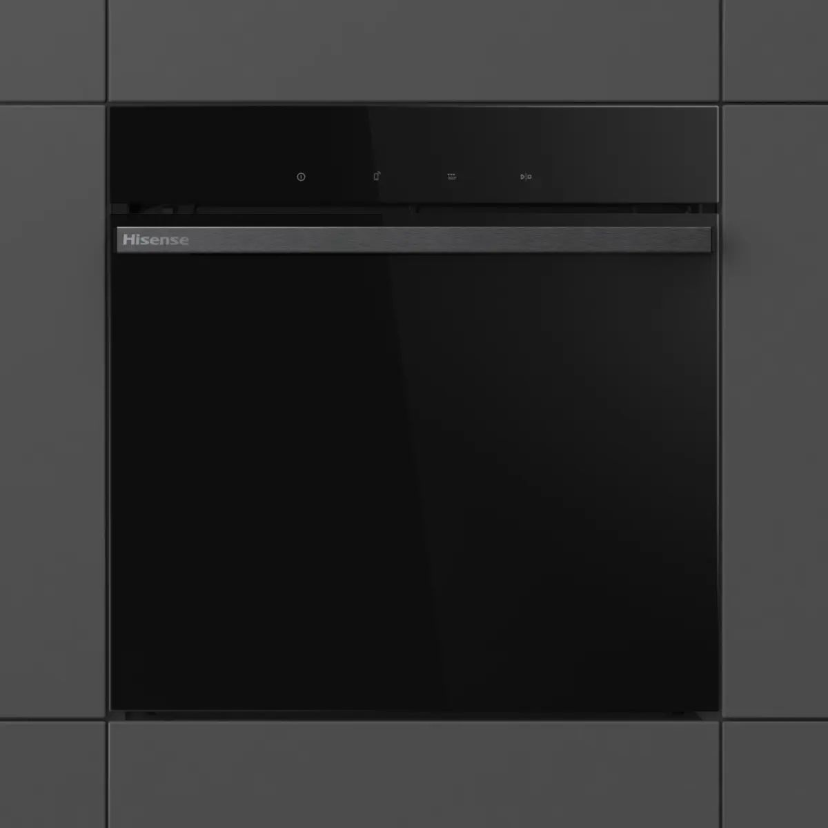 HISENSE HO66F PizzaChef Εντοιχιζόμενος Φούρνος με Πυρόλυση 77Lt, Μαύρο | Hisense| Image 3