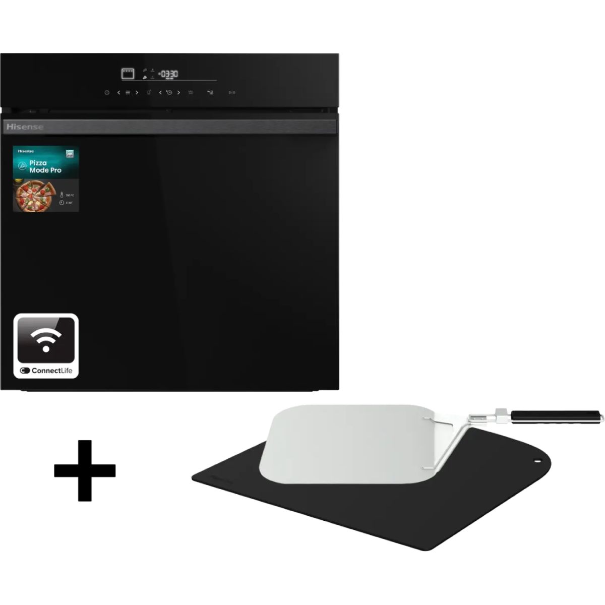 HISENSE HO66F PizzaChef Εντοιχιζόμενος Φούρνος με Πυρόλυση 77Lt, Μαύρο | Hisense| Image 6