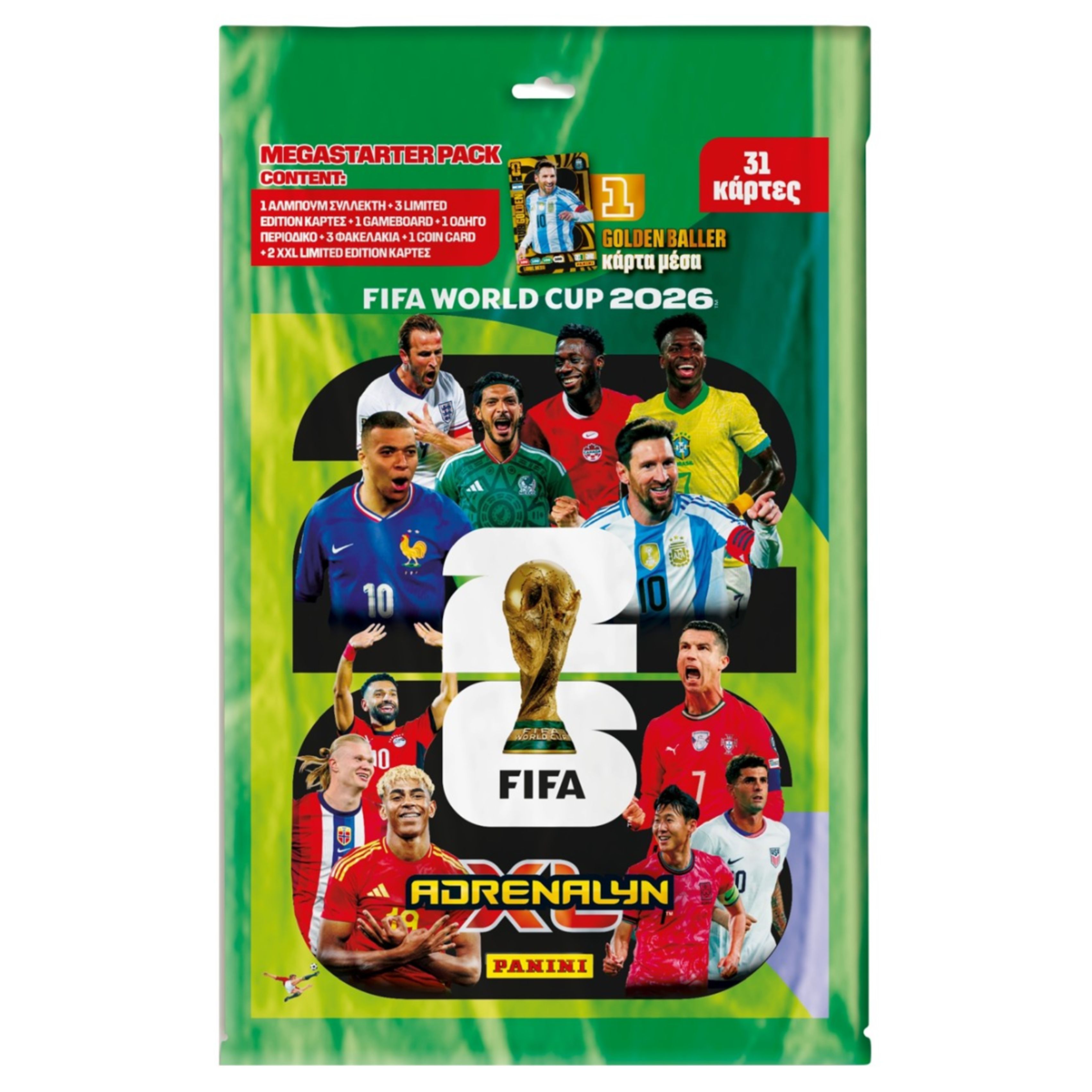 PANINI FIFA 118242 Συλλεκτικό Πακέτο Κάρτες Adrenalyn XL FIFA World Cup 2026 Mega Starter Pack | Panini| Image 1