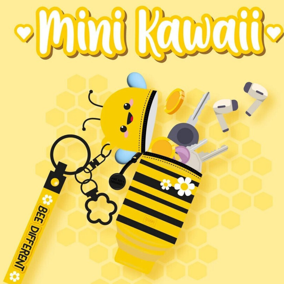 LEGAMI MKAW0005 Μπρελόκ Πορτοφόλι, Bee | Legami| Image 5
