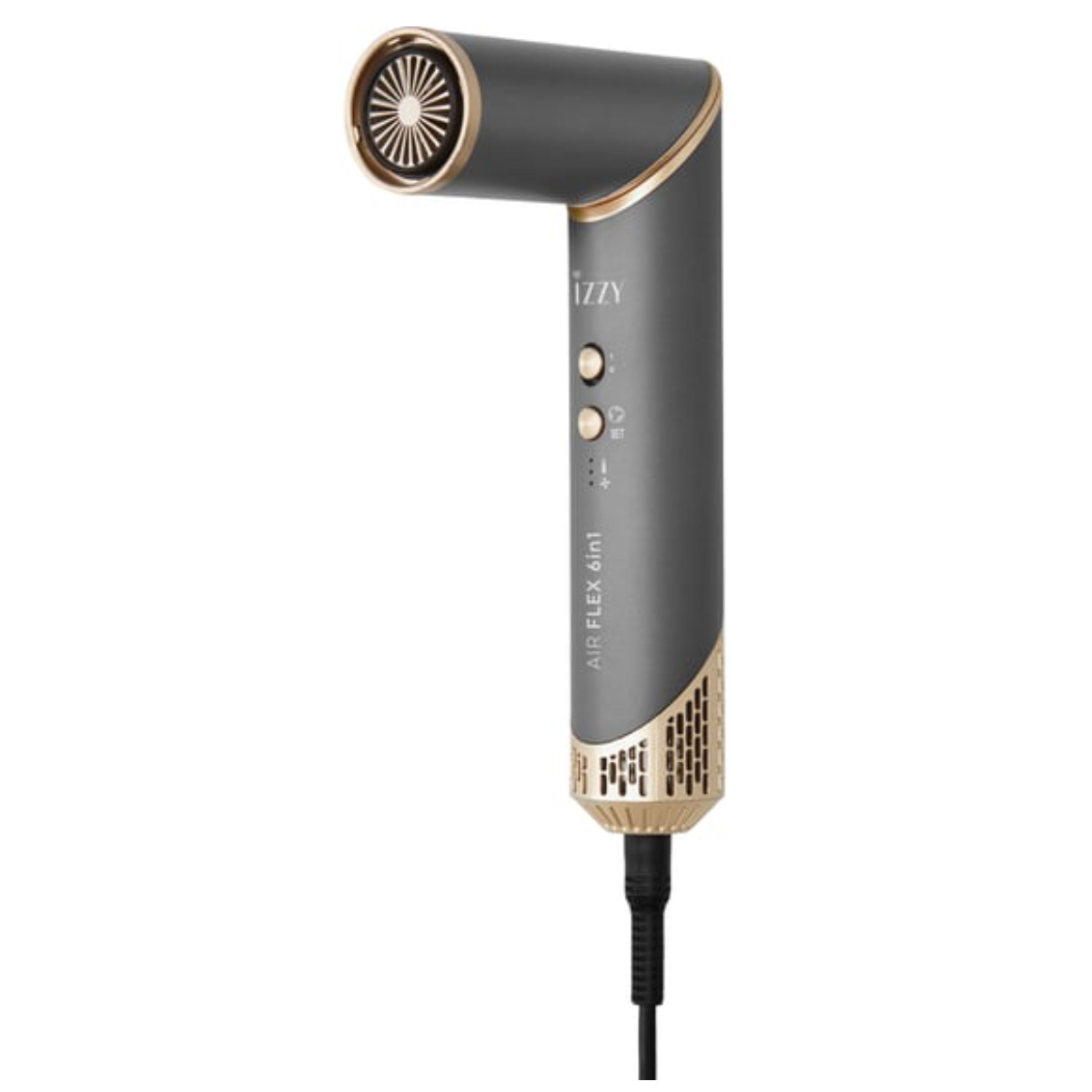IZZY IZ-7212 AirFlex 6in1 Hair Brush Multistyler, Gray / Gold  | Izzy| Image 5