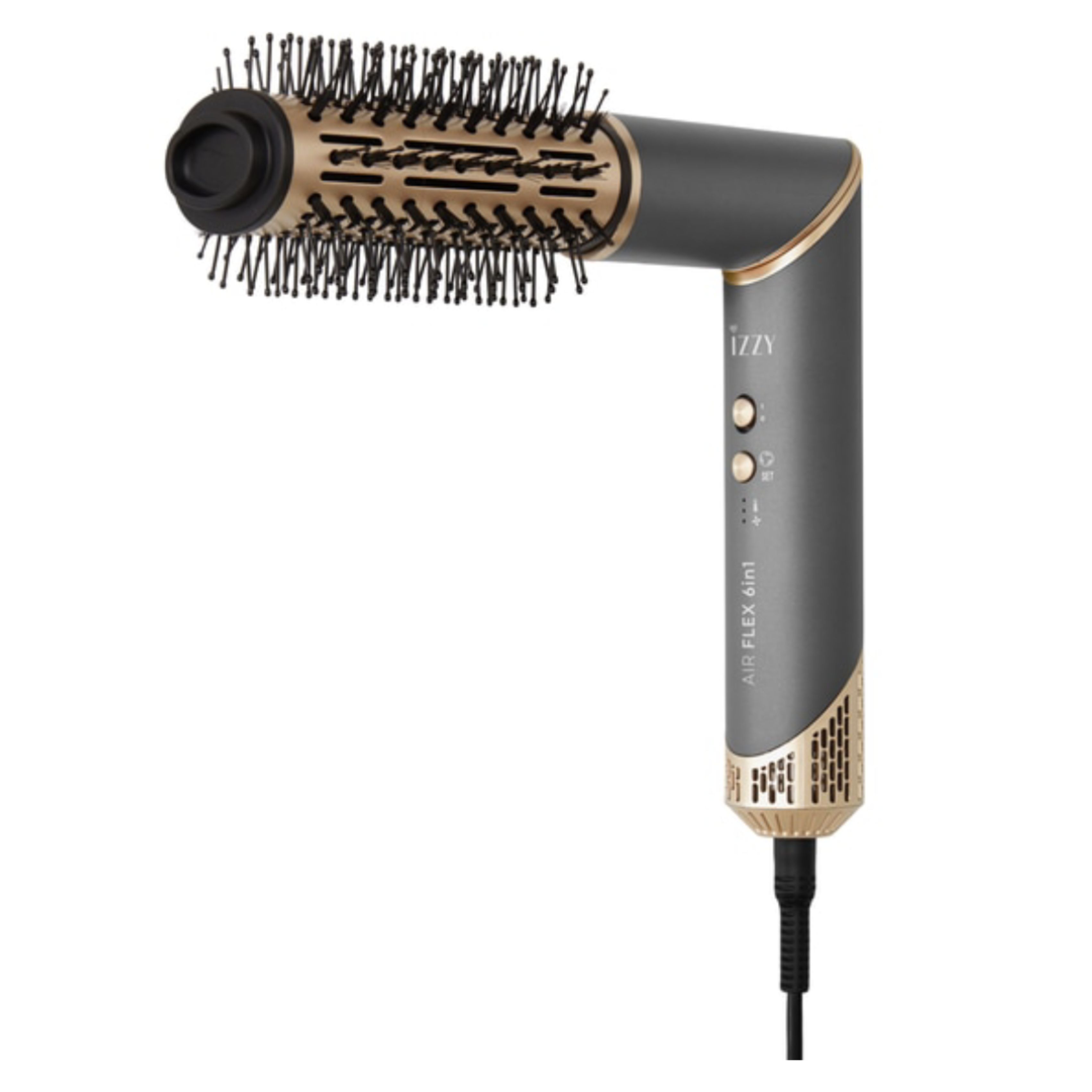 IZZY IZ-7212 AirFlex 6in1 Hair Brush Multistyler, Gray / Gold  | Izzy| Image 3