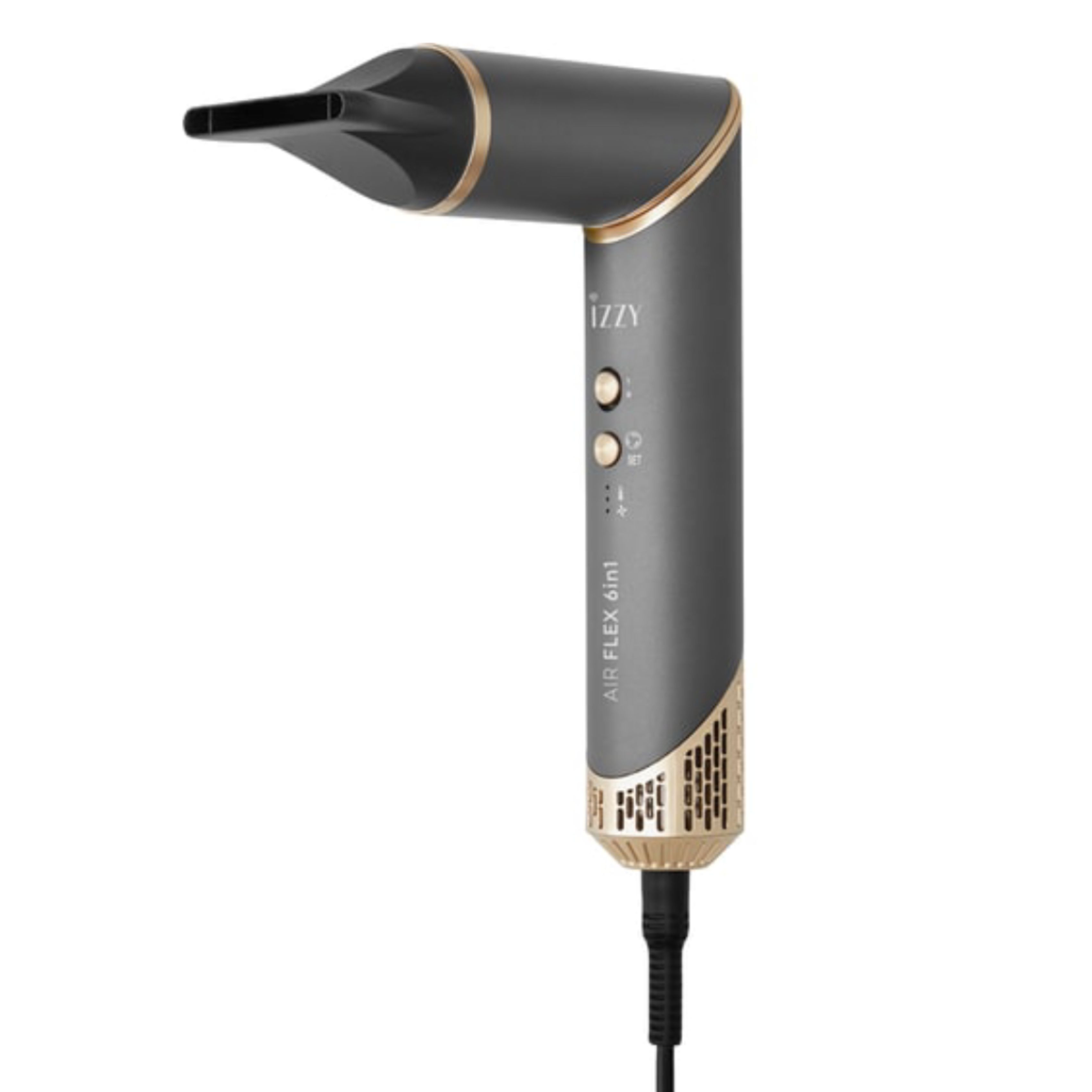 IZZY IZ-7212 AirFlex 6in1 Hair Brush Multistyler, Gray / Gold  | Izzy| Image 8