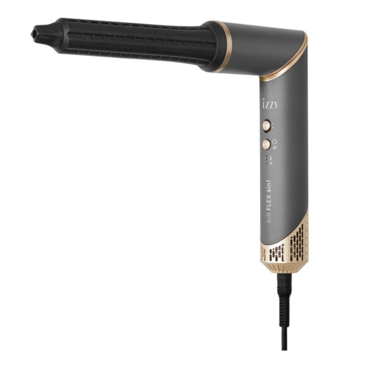 IZZY IZ-7212 AirFlex 6in1 Hair Brush Multistyler, Gray / Gold  | Izzy| Image 9