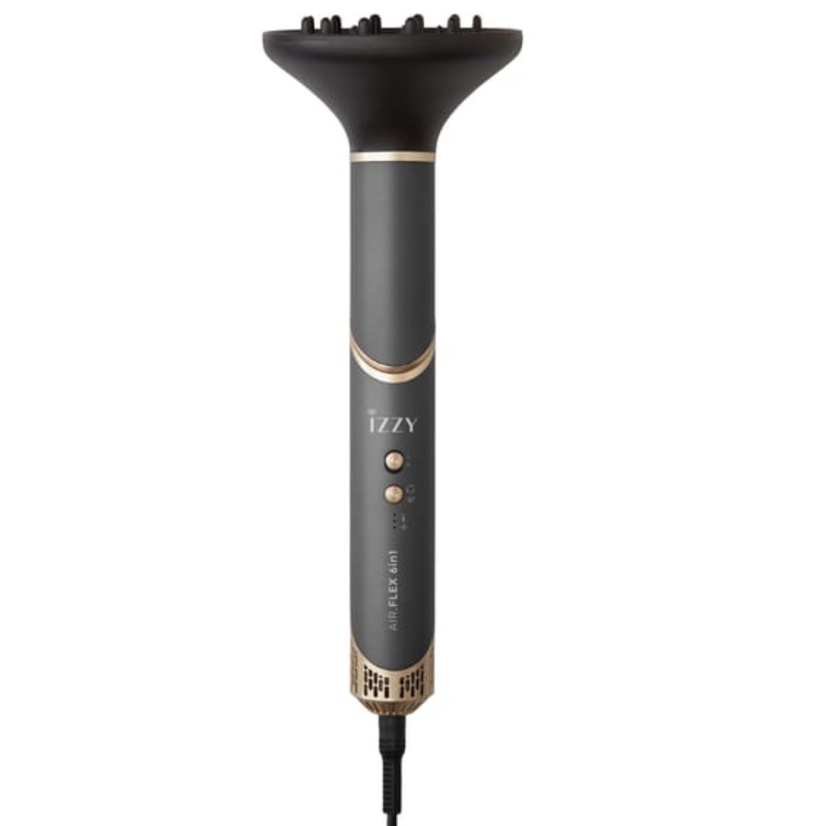 IZZY IZ-7212 AirFlex 6in1 Hair Brush Multistyler, Gray / Gold  | Izzy| Image 12