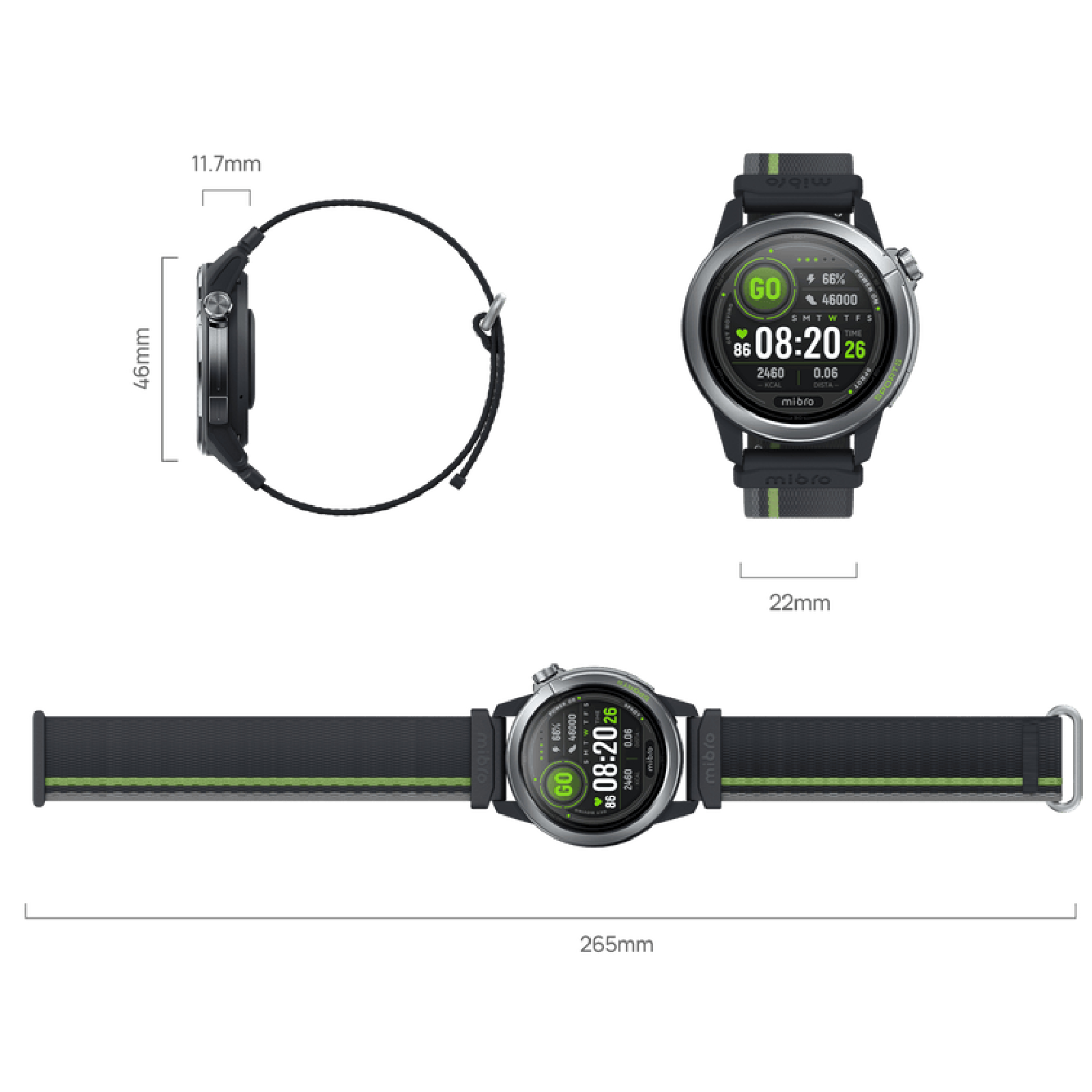 MIBRO Watch GS Active2 Smartwatch, Γκρίζο  | Mibro| Image 4