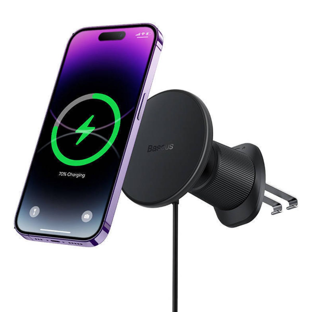 BASEUS C40141001111-00 Car Phone Holder MagSafe with 15W Wireless Charging | Baseus| Image 3