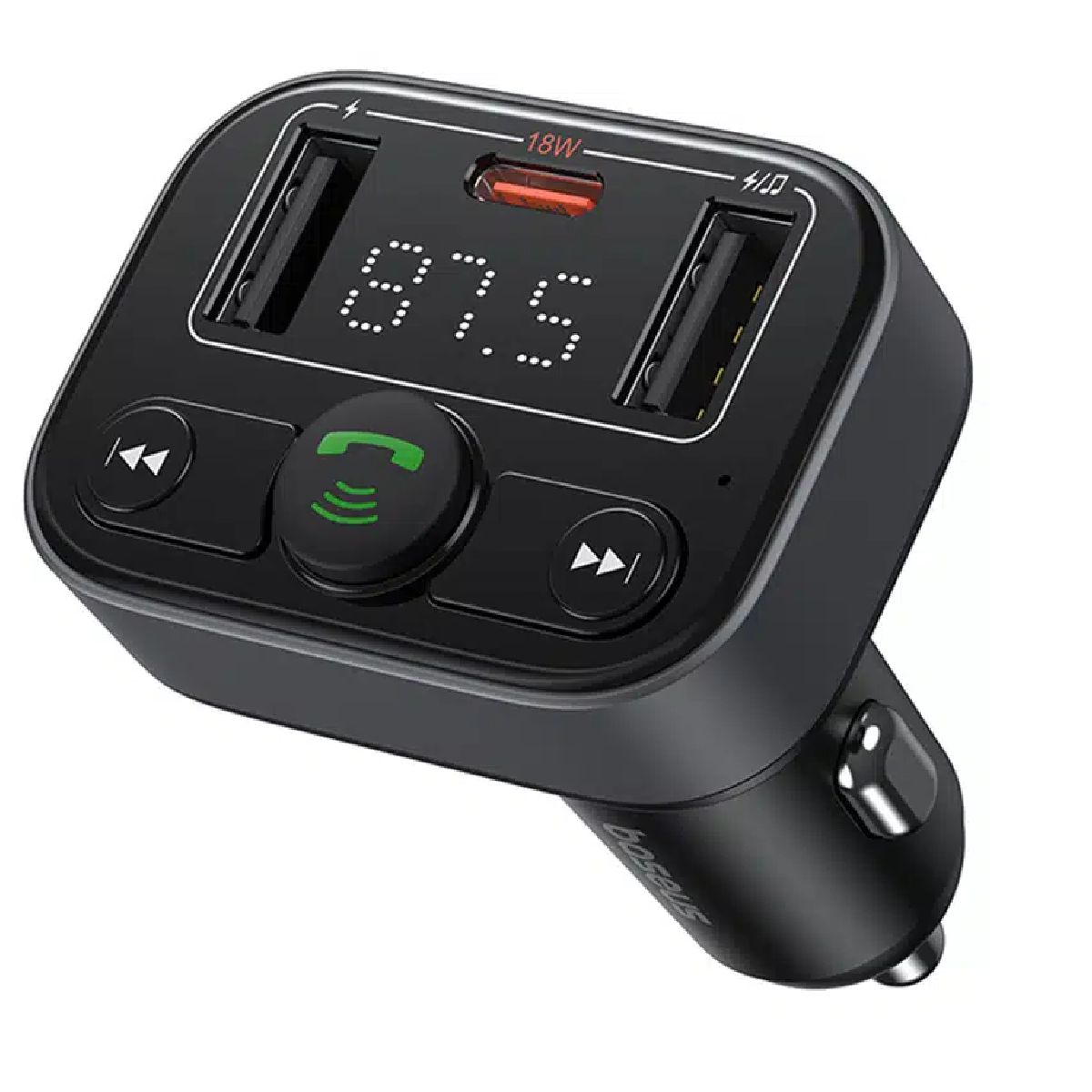 Image of suggested product: BASEUS C10762300113-00 S-09 Lite FM Πομπός και Φορτιστής Αυτοκινήτου, 18 Watts 