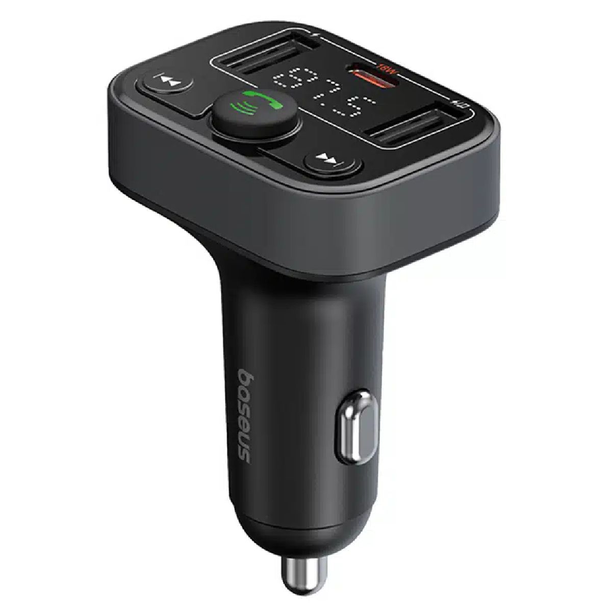 BASEUS C10762300113-00 S-09 Lite FM Transmitter and Car Charger, 18 Watts | Baseus| Image 2