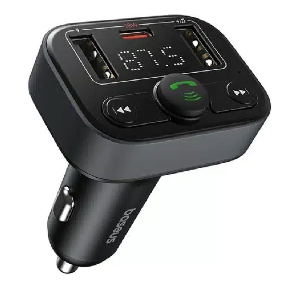 BASEUS C10762300113-00 S-09 Lite FM Transmitter and Car Charger, 18 Watts | Baseus| Image 4