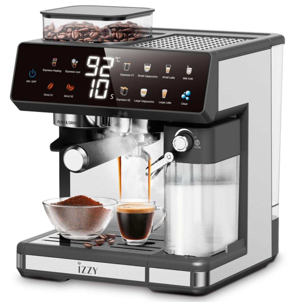 IZZY 225253 IZ-6028 Barista Expert Ημιαυτόματη Μηχανή Espresso, Μαύρο  | Izzy| Image 2