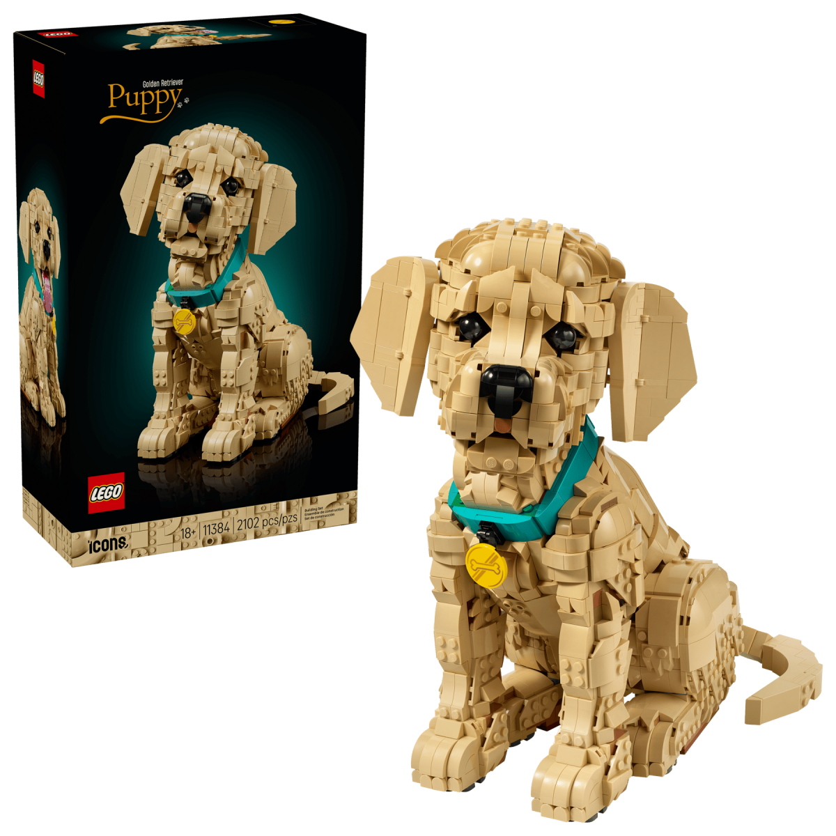 LEGO® 115543 Icons Golden Retriever Puppy | Lego| Image 2