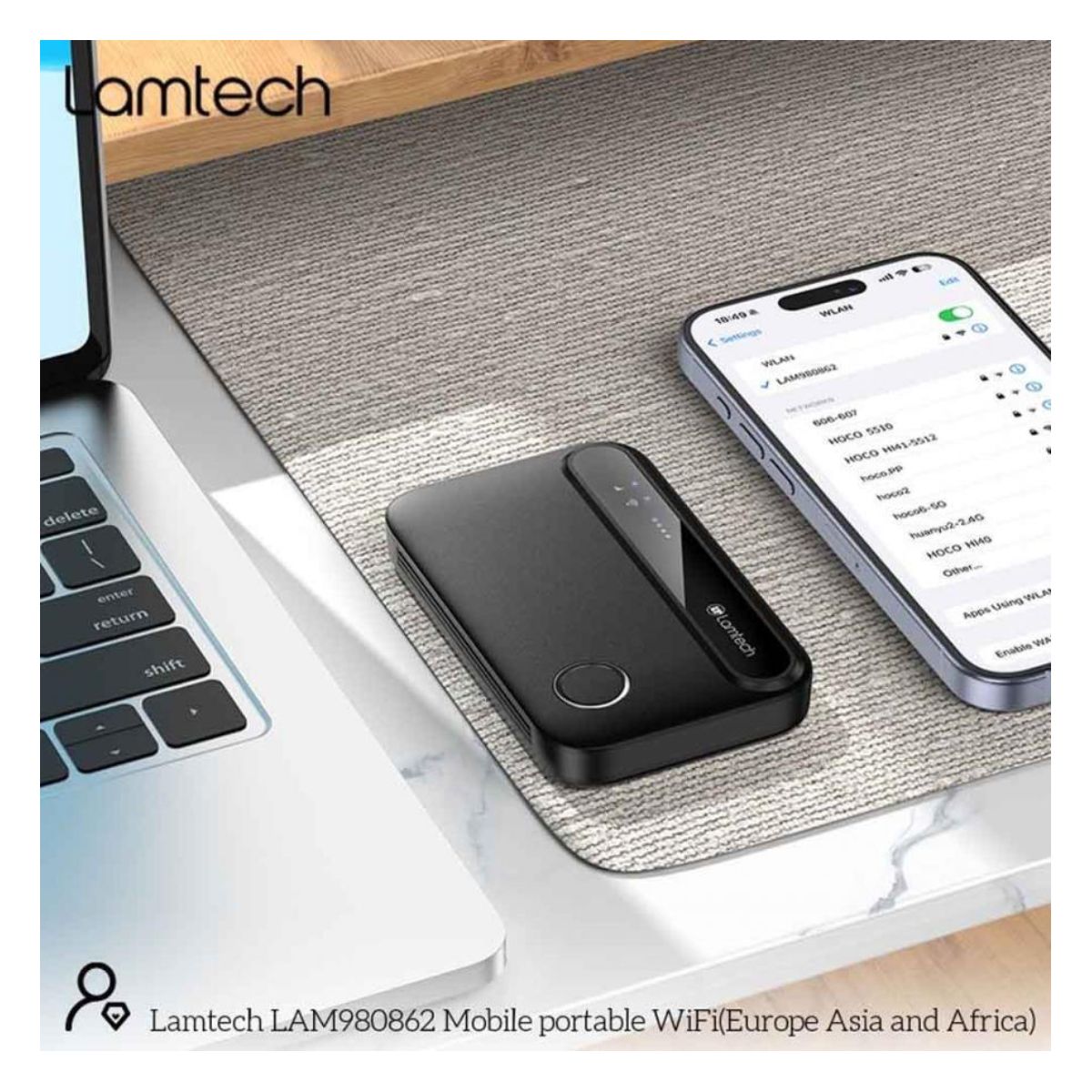 LAMTECH LAM980862 Wi-Fi 6 AX Router Ασύρματο Router Υψηλών Ταχυτήτων Dual Band | Lamtech| Image 2