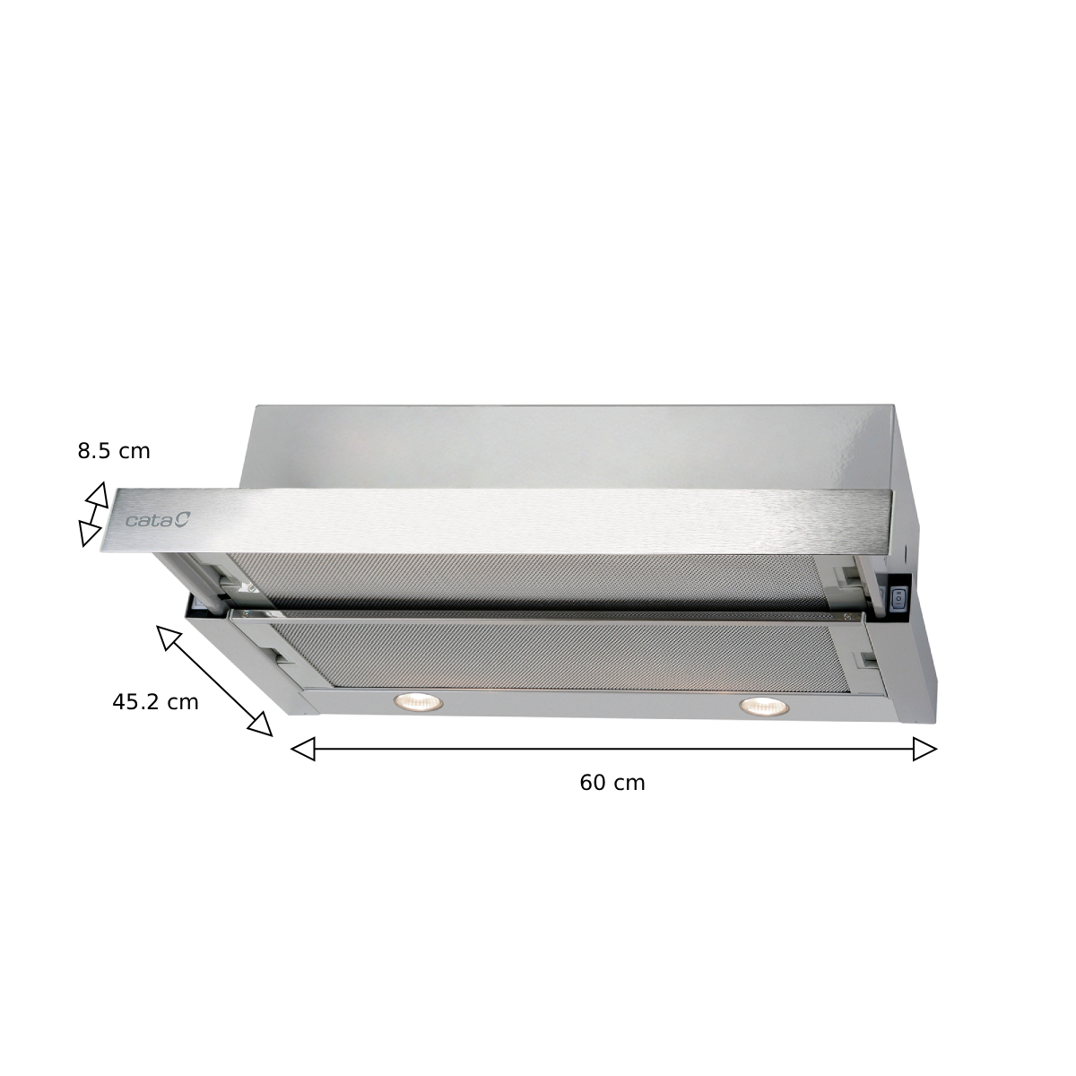 CATA TF-2003 Duralum 600 /D Απορροφητήρας Συρτάρι, Inox | Cata| Image 2