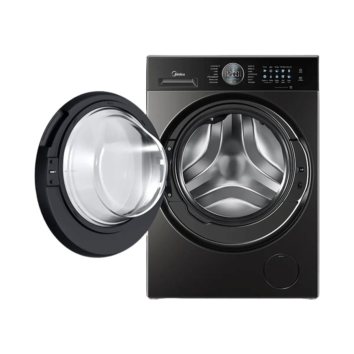 MIDEA MF210W100BA30/T-CY Πλυντήριο Ρούχων 10kg, Titanium | Midea| Image 2