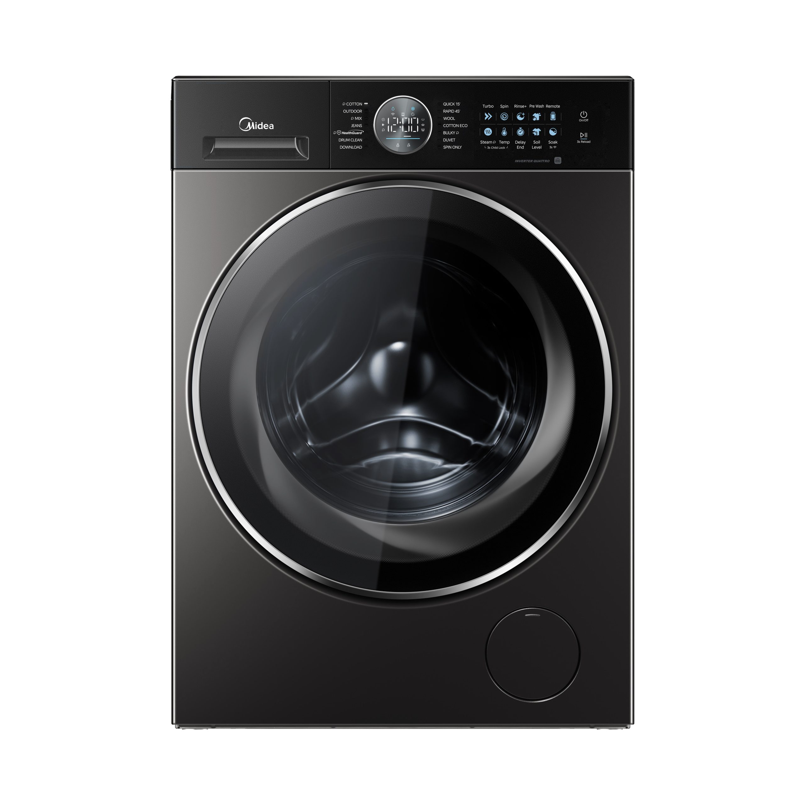 MIDEA MD210H100DB/T-CY Στεγνωτήριο Ρούχων με Αντλία Θερμότητας 10kg, Titanium | Midea| Image 1