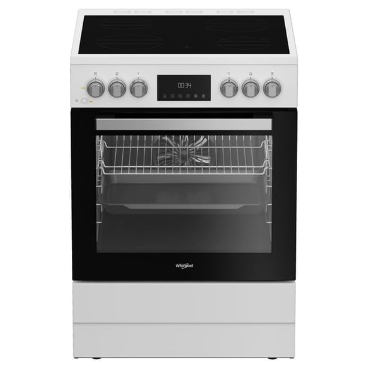 WHIRLPOOL W6V8LCSW Ελεύθερη Κεραμική Κουζίνα, Άσπρο  | Whirlpool| Image 1