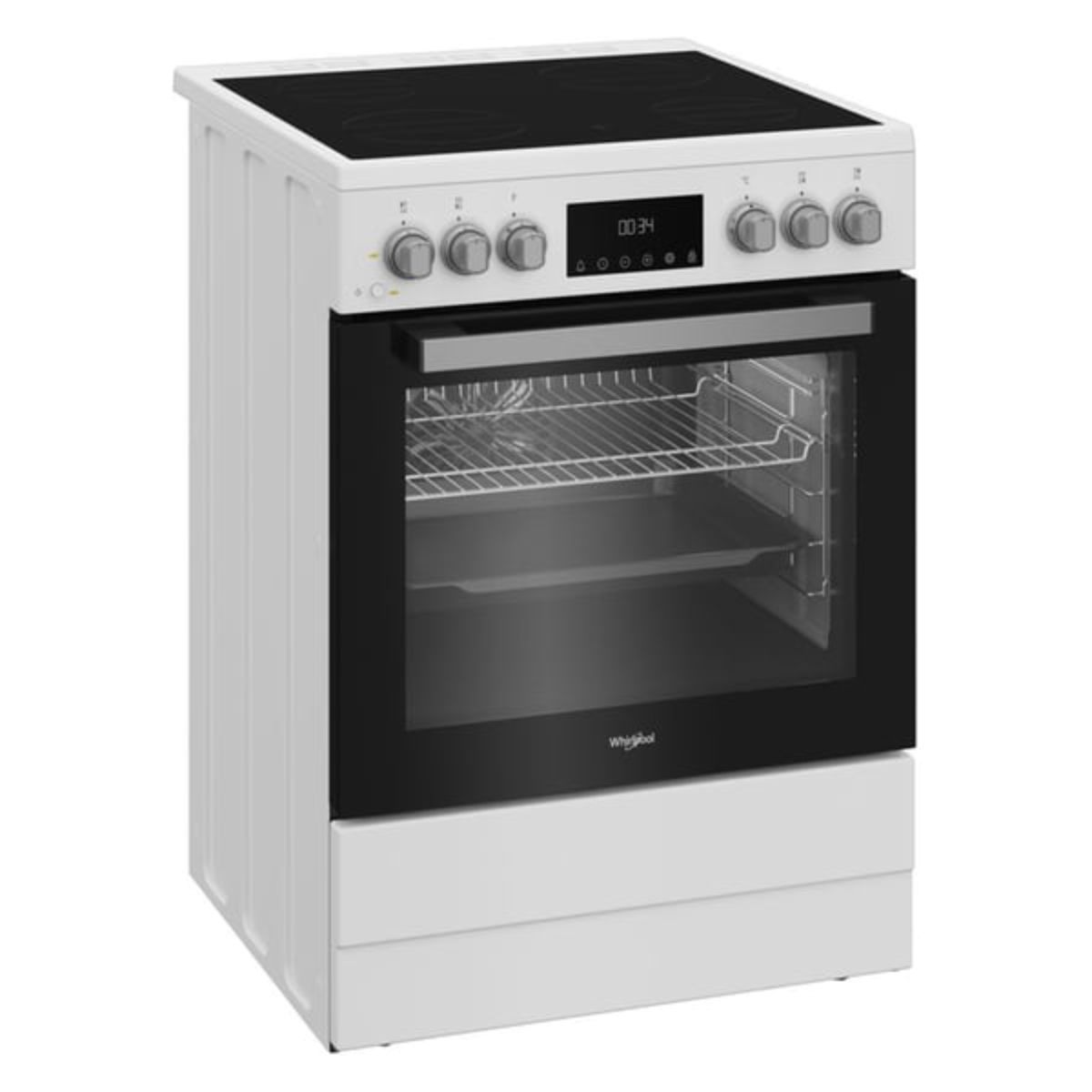 WHIRLPOOL W6V8LCSW Ελεύθερη Κεραμική Κουζίνα, Άσπρο  | Whirlpool| Image 2
