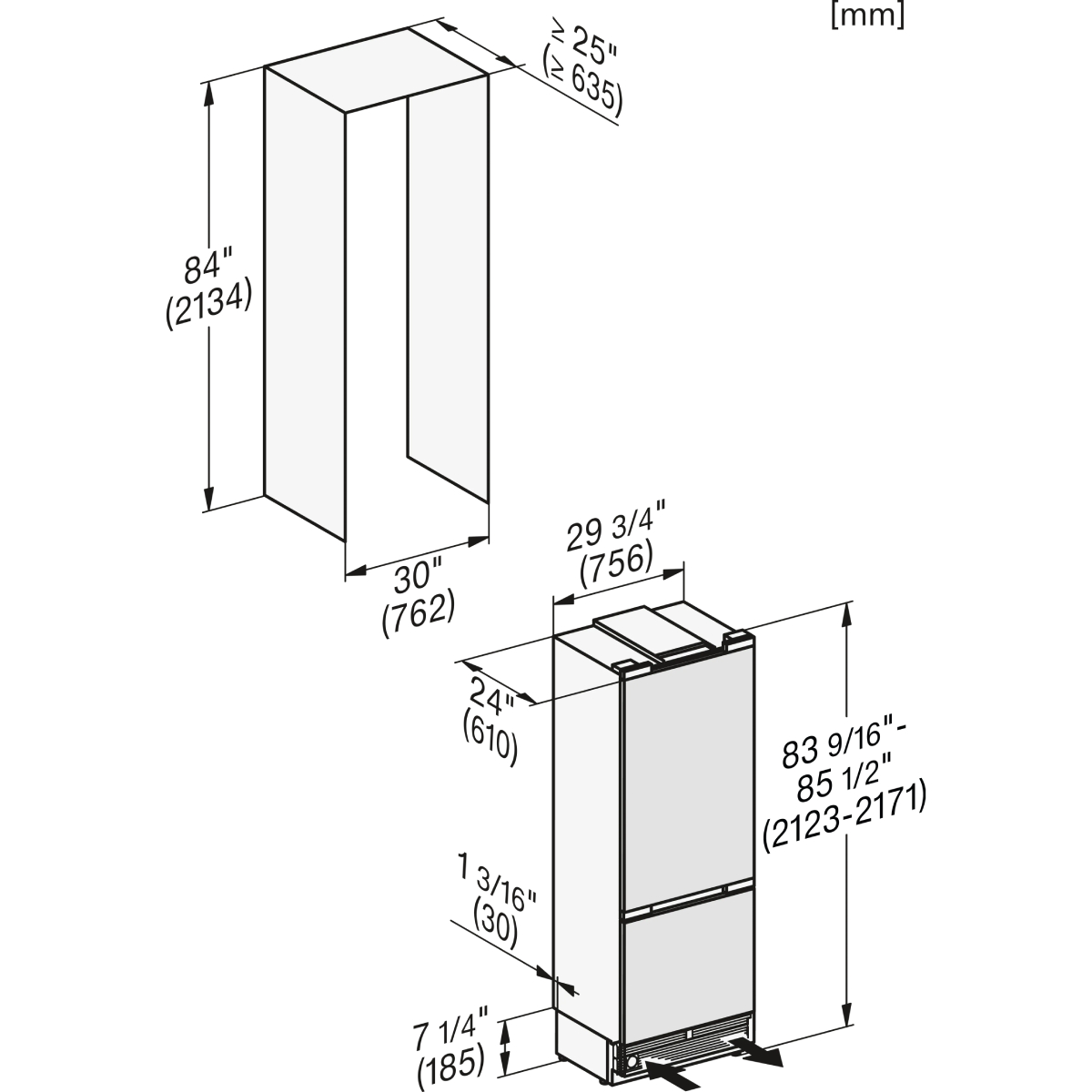 Miele KFMC 3834 L D  MasterCool Εντοιχιζόμενο Ψυγείο-Καταψύκτης με IceMaker | Miele| Image 11