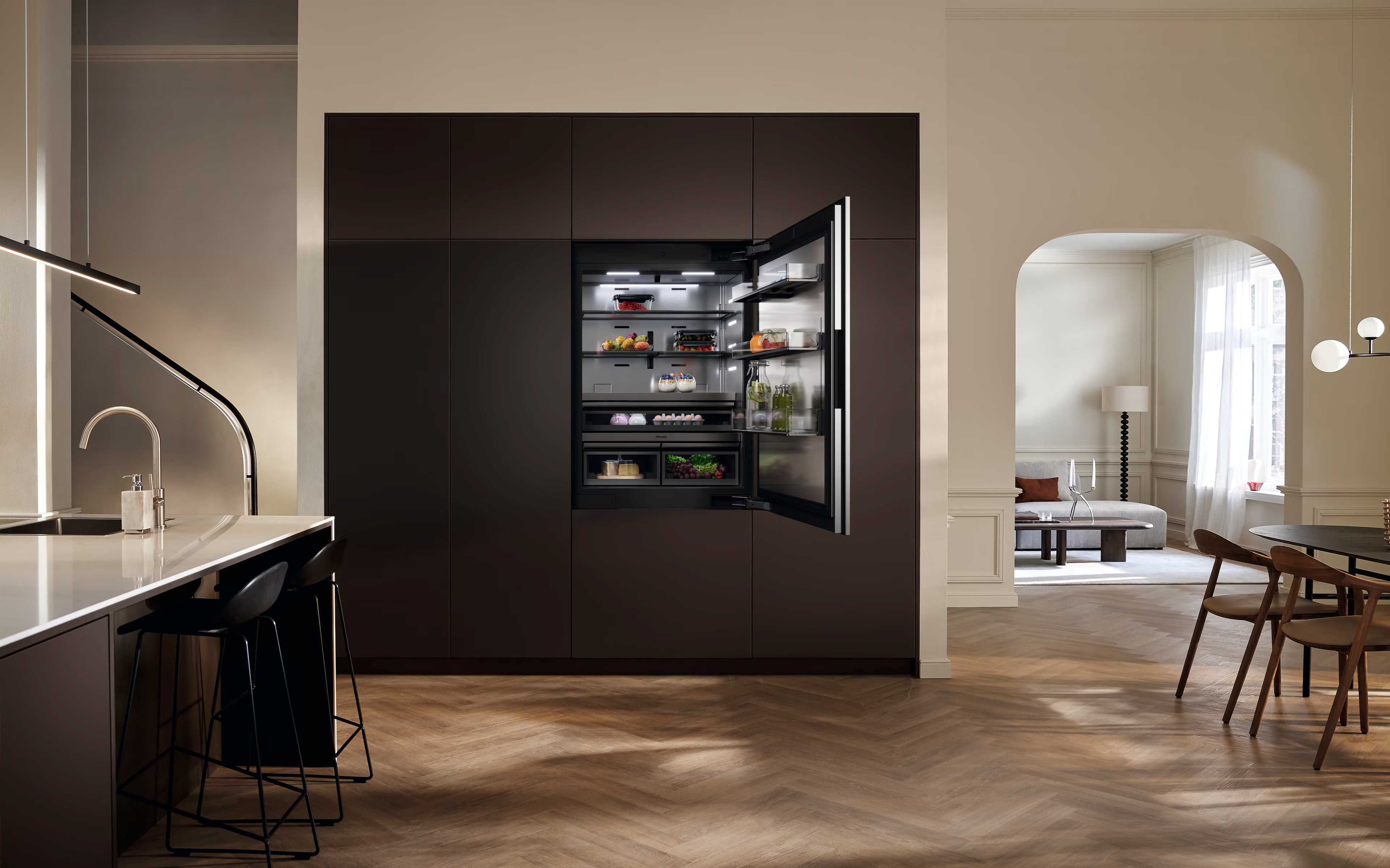 Miele KFMC 3844 R D  MasterCool Εντοιχιζόμενο Ψυγείο-Καταψύκτης με IceMaker | Miele| Image 7