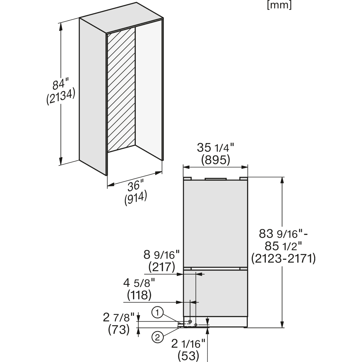 Miele KFMC 3844 R D  MasterCool Εντοιχιζόμενο Ψυγείο-Καταψύκτης με IceMaker | Miele| Image 8