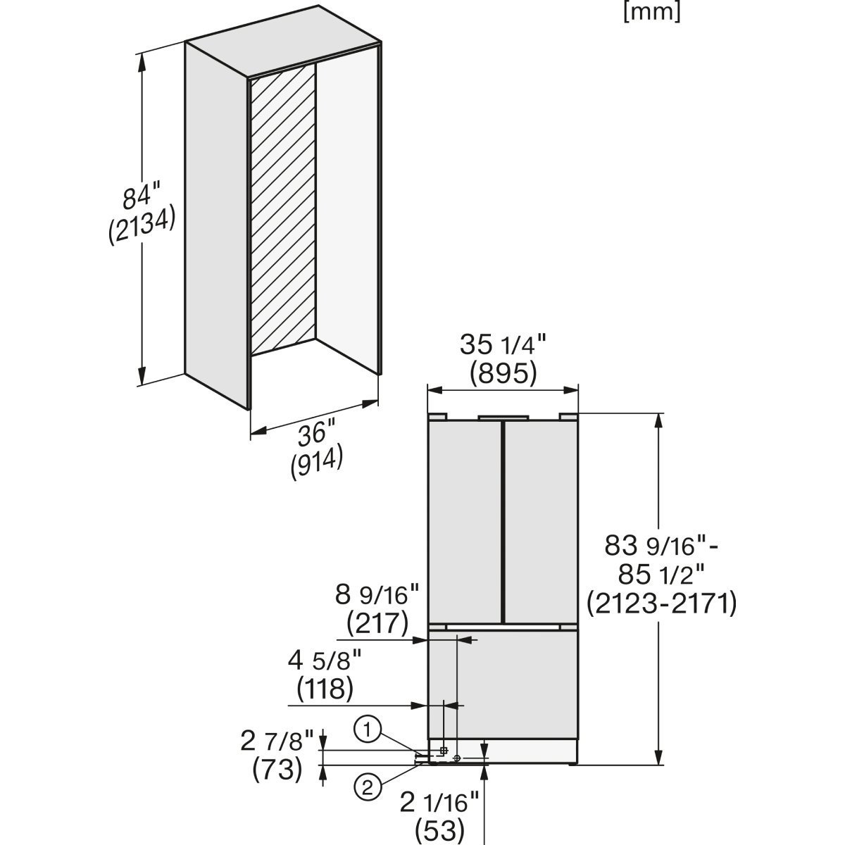 MIELE KFMC 3844 FD D MasterCool Εντοιχιζόμενος FrenchDoor Ψυγειοκαταψύκτης με IceMaker | Miele| Image 7