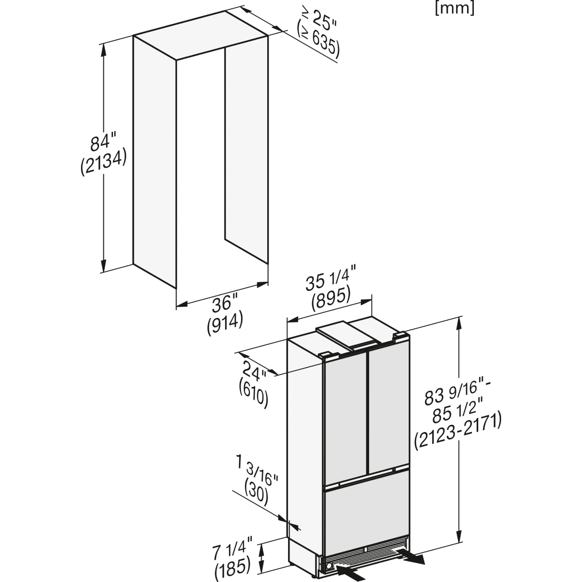 MIELE KFMC 3844 FD D MasterCool Εντοιχιζόμενος FrenchDoor Ψυγειοκαταψύκτης με IceMaker | Miele| Image 8