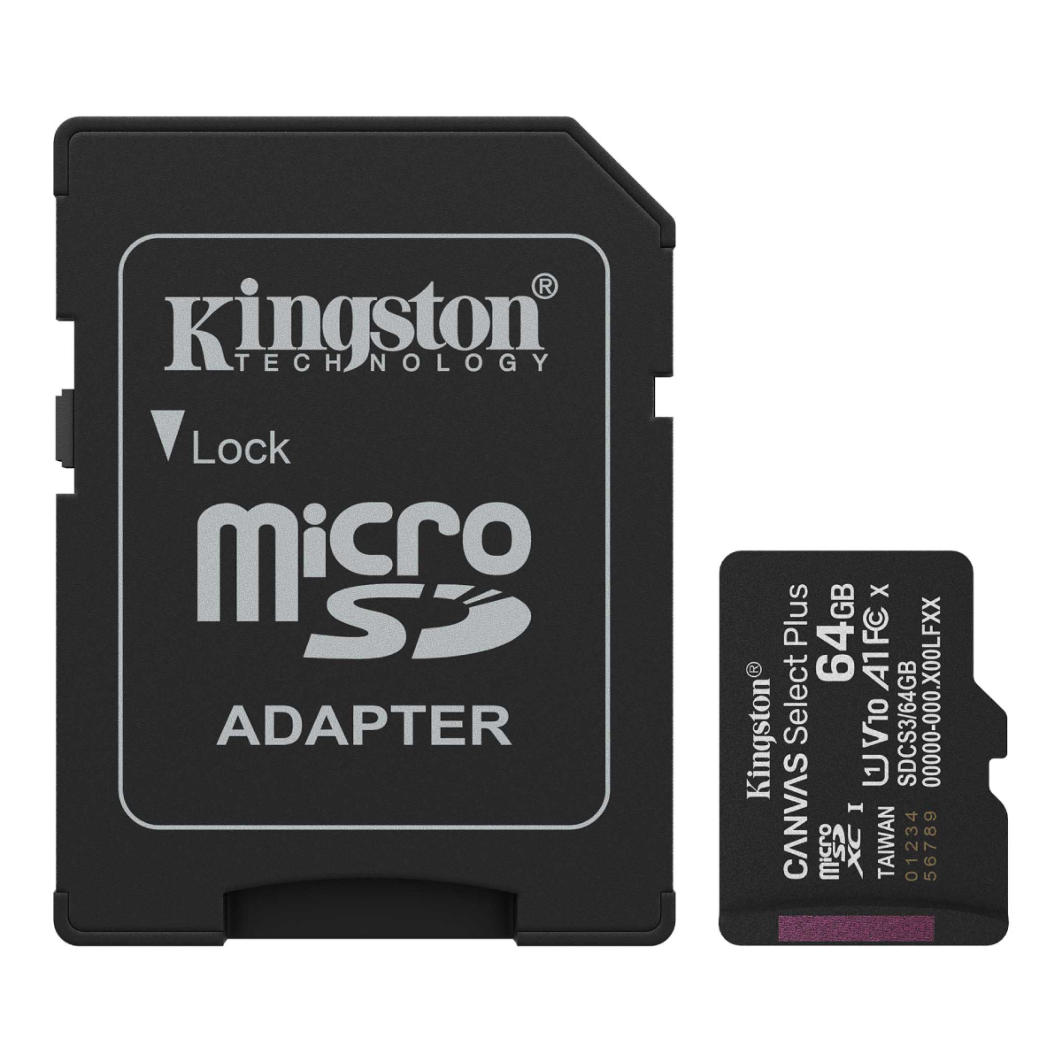 Image of suggested product: KINGSTON SDCS3/64GB Canvas Select Plus microSD Κάρτα Μνήμης 