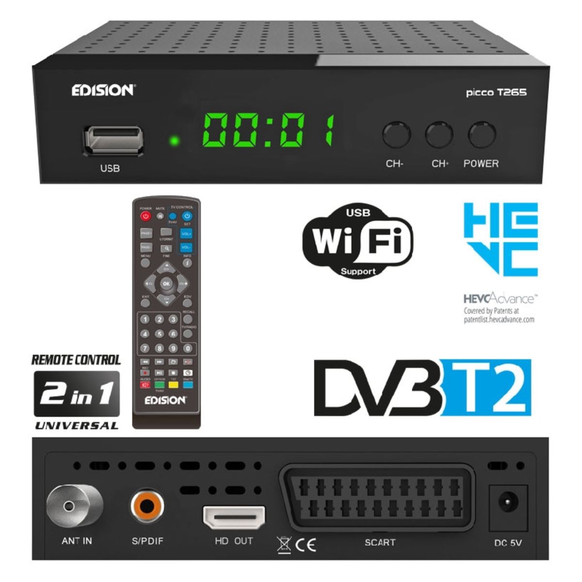 EDISION PICCO T265 DVB - T2 TV Tuner | Other| Image 2