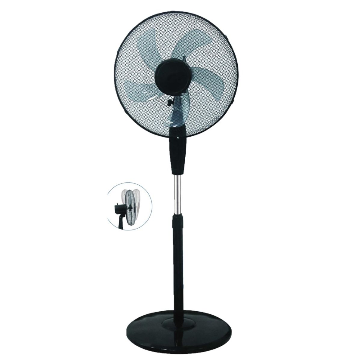 MATESTAR MAT-40BKR Ανεμιστήρας Δαπέδου 16", Μαύρο Ματ  | Matestar| Image 1