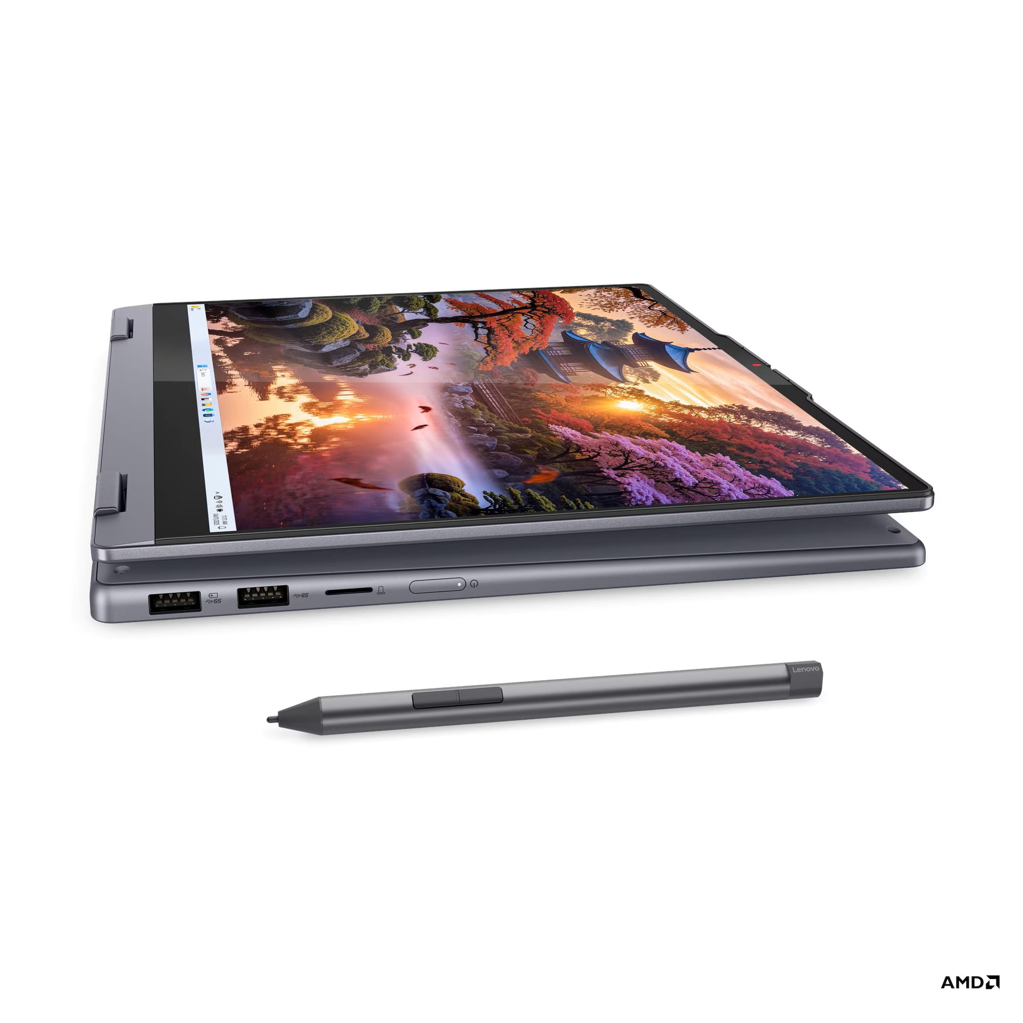 LENOVO 83KT005PCY IdeaPad 5 2-in-1 14AKP10 Laptop, Luna Grey | Lenovo| Image 8