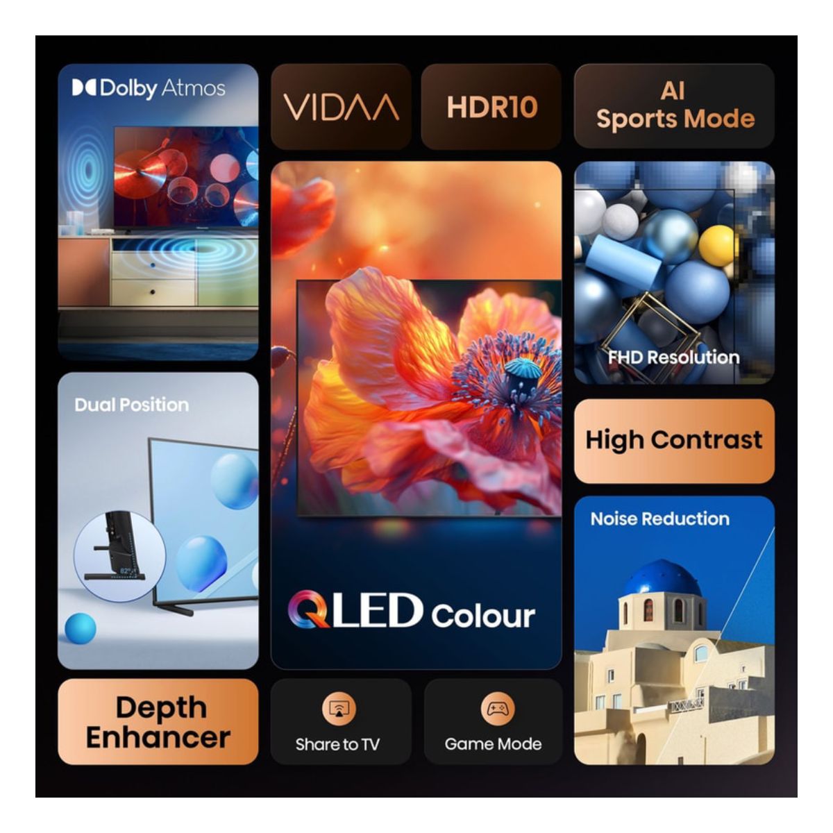 HISENSE 40A5Q QLED FHD TV, 40" | Hisense| Image 4