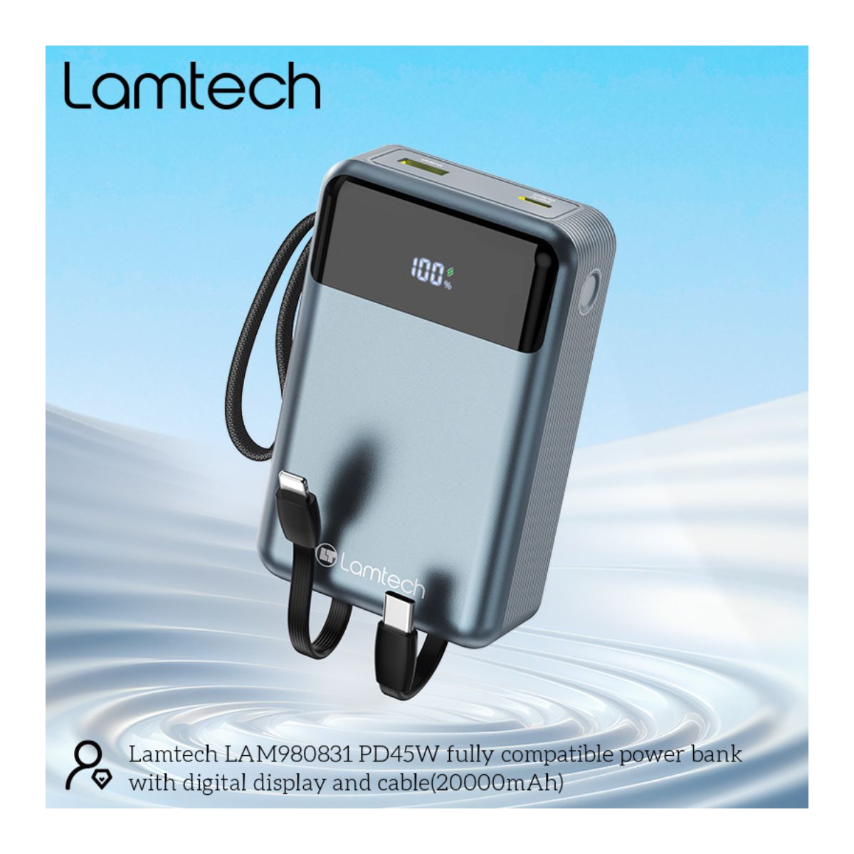 LAMTECH LAM980831 Φορητή Μπαταρία 20.000 mAh | Lamtech| Image 3
