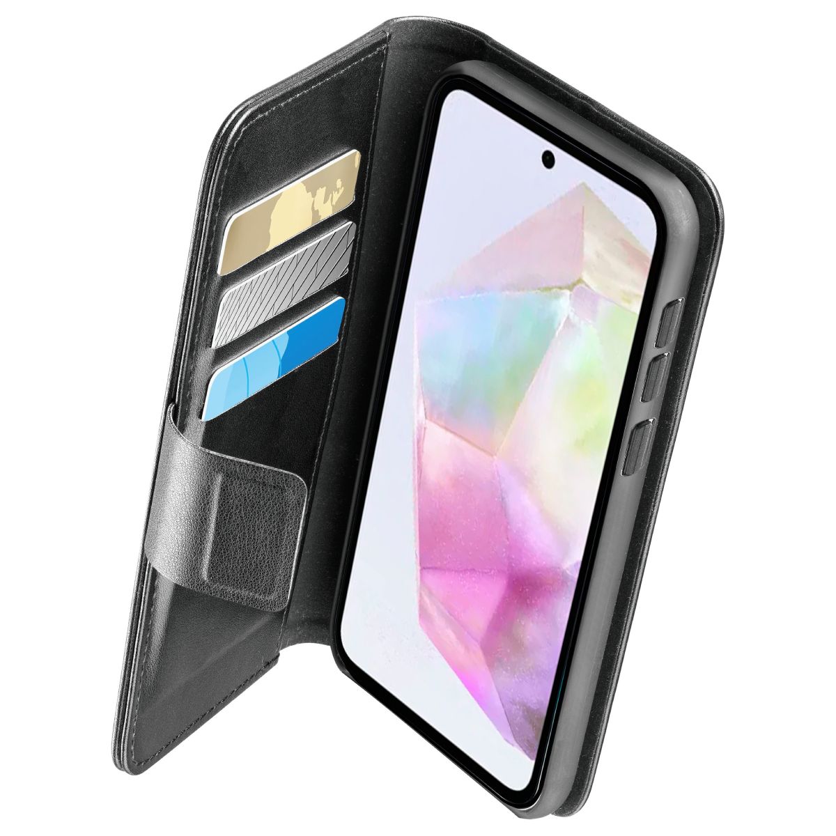 CELLULAR LINE Book Case Προστατευτική Θήκη για Samsung Galaxy A36 & A56 Smartphone, Μαύρο  | Cellular-line| Image 1