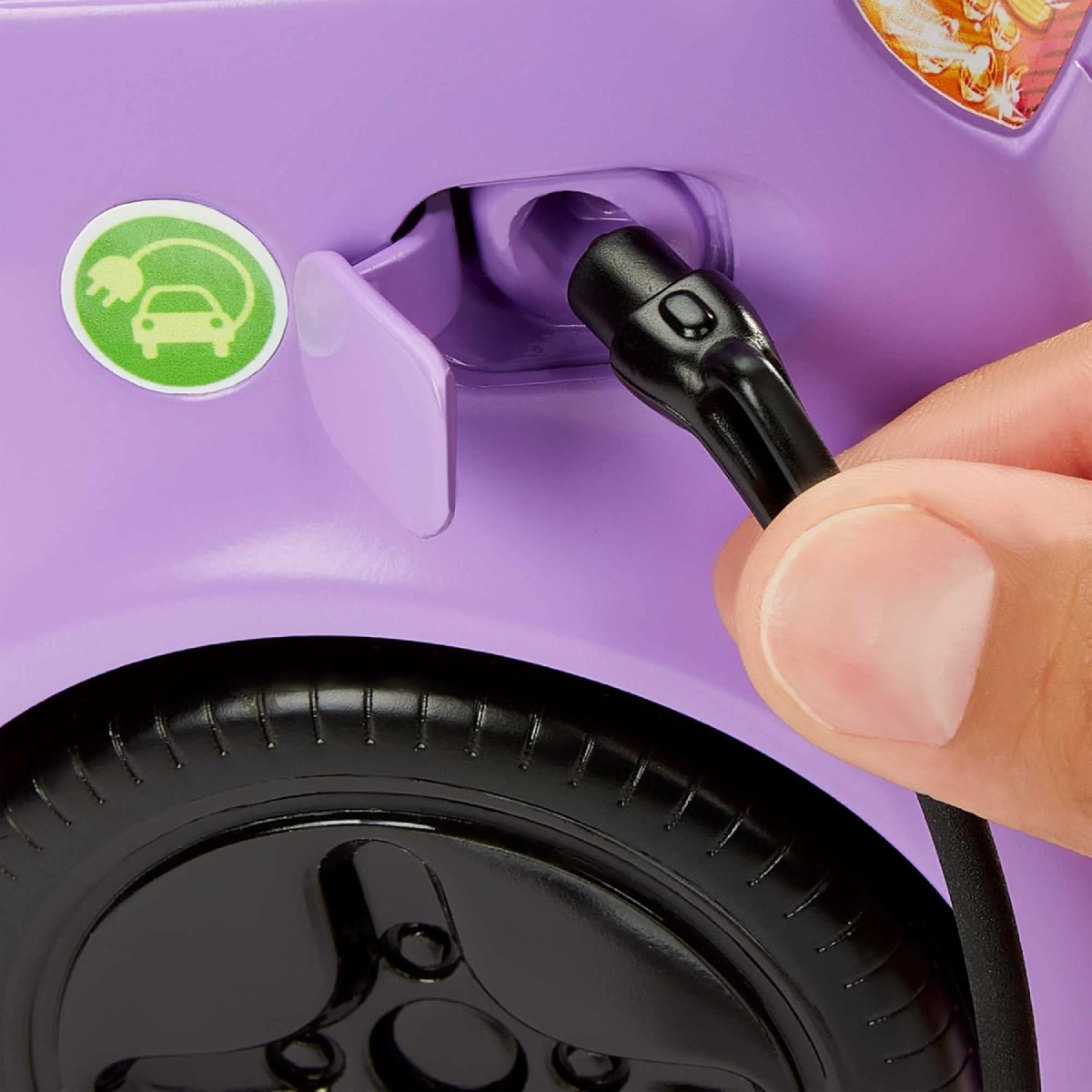 MATTEL 016124 Ηλεκτρικό Αυτοκίνητο Barbie με Σταθμό Φόρτισης και Φις HJV36 | Mattel| Image 2