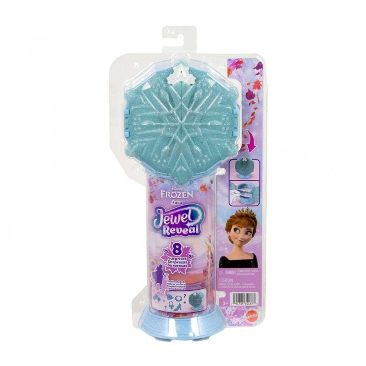 MATTEL 115896 Disney Frozen Anna Κούκλα με Αξεσουάρ και 8 Εκπλήξεις | Mattel| Image 4
