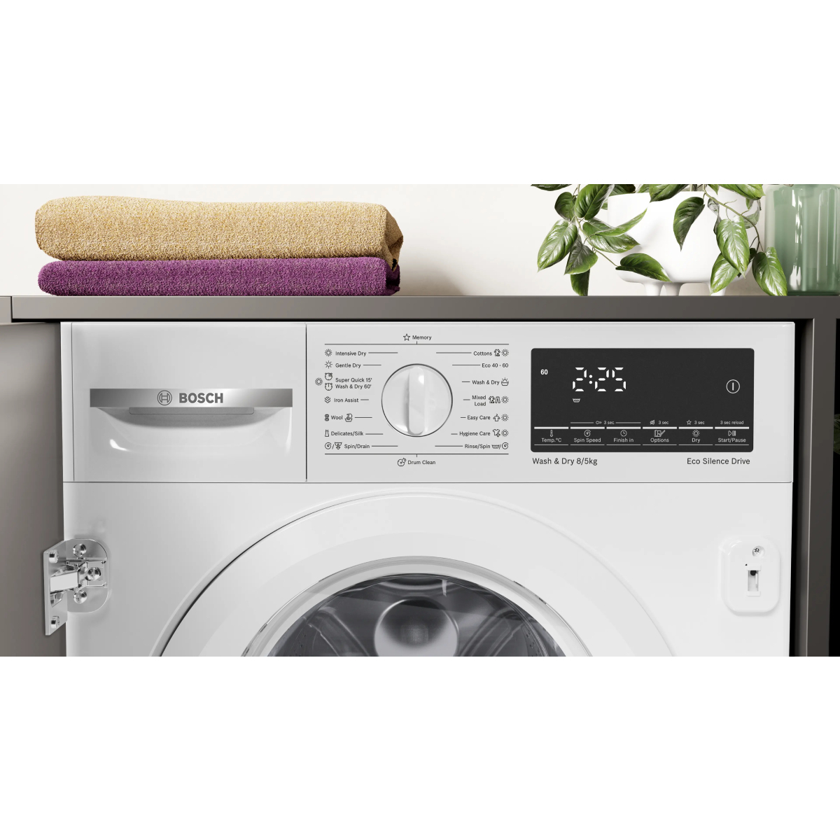 BOSCH WKD28490EU Σειρά 6 Εντοιχιζόμενο Πλυντήριο-Στεγνωτήριο, 8/5 kg | Bosch| Image 2