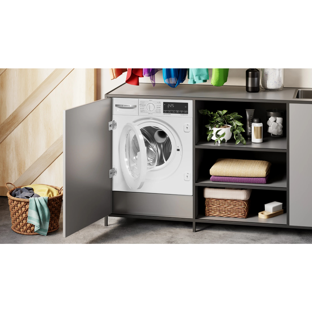 BOSCH WKD28490EU Σειρά 6 Εντοιχιζόμενο Πλυντήριο-Στεγνωτήριο, 8/5 kg | Bosch| Image 3