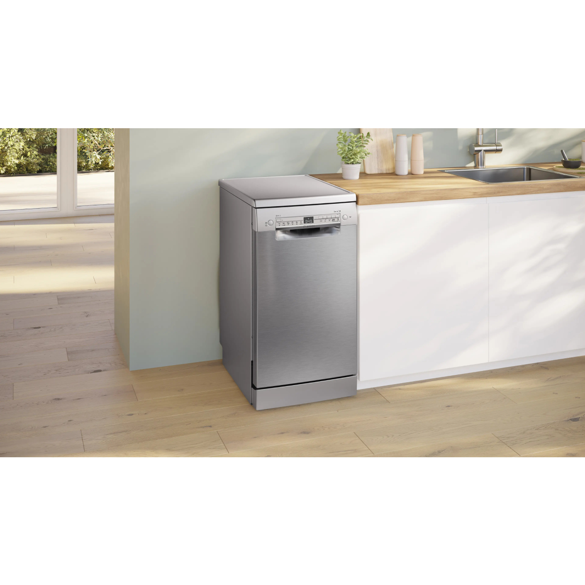 BOSCH SPS2HKI55E Series 2 Ελεύθερο Πλυντήριο Πιάτων 45 cm, Brushed Steel  | Bosch| Image 2
